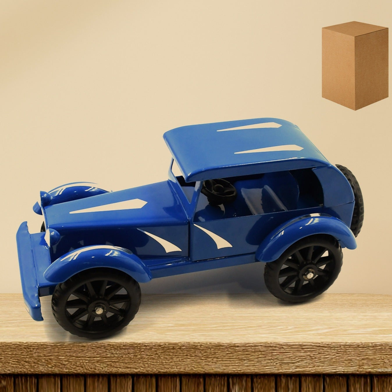 Vintage Metal Car 10 Inch Big Unbreakable Full Metal Body Car Vintage Car Toy Model Alloy Model Retro Car Model Toy Vehicle Classic Car Metal Vintage Car - Happy Price - Image 1