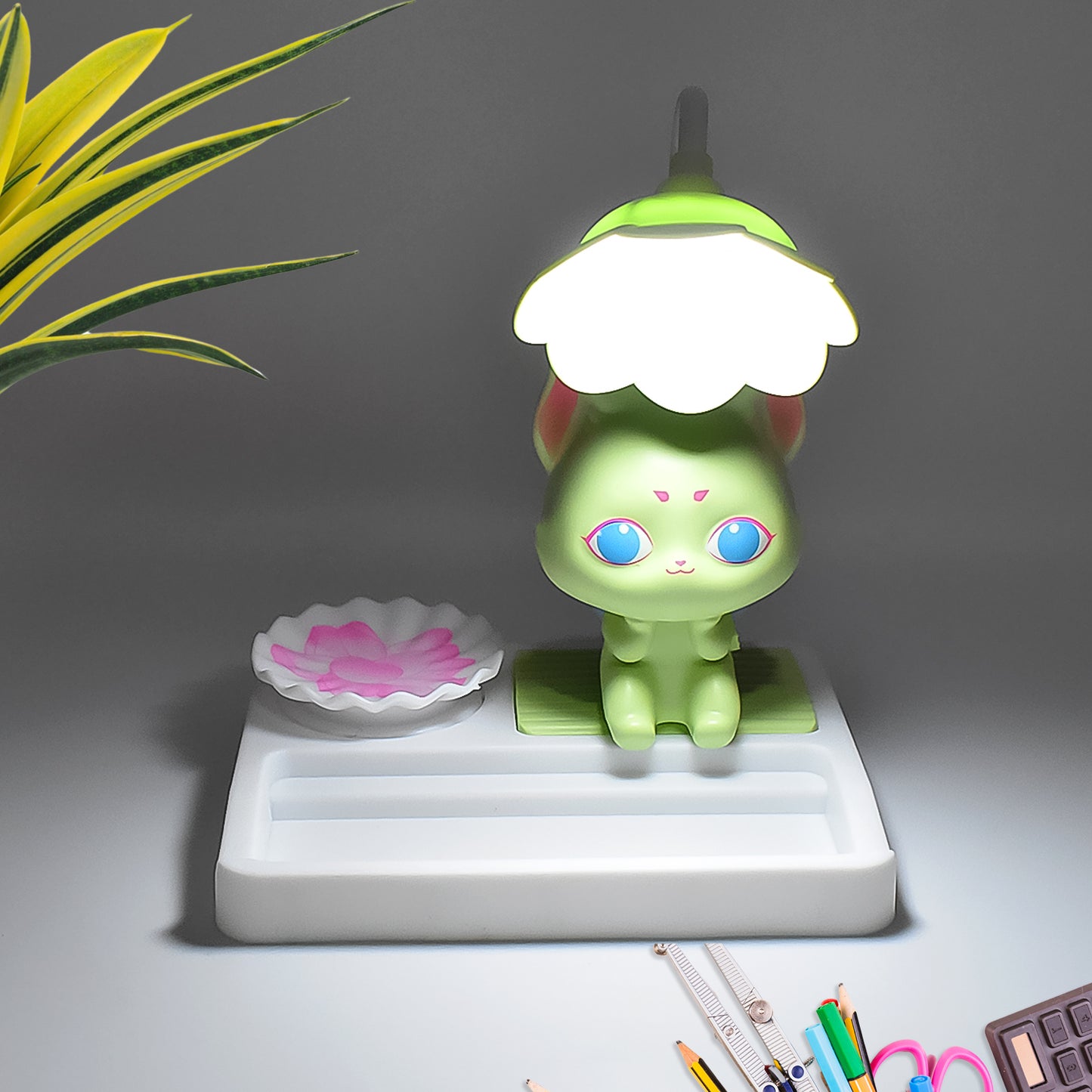 Cute Lovely Cartoon With Base Led Desk Light (1 Pc) - Happy Price - Image 2