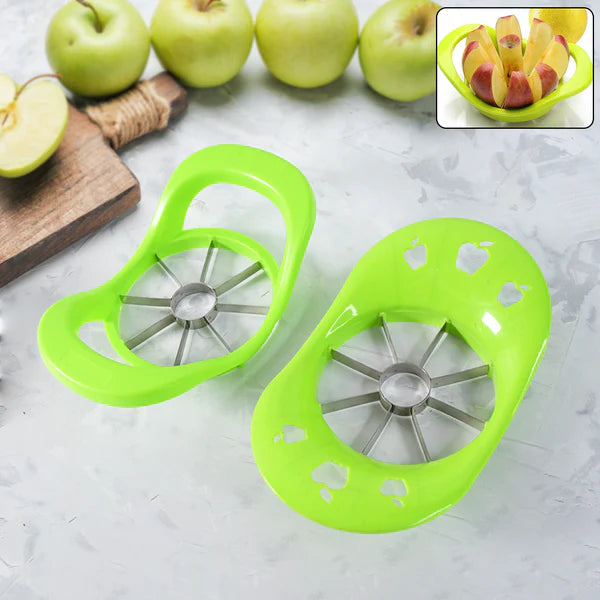 Multi Purpose Fruit Slicer Apple Cutter Regular With 8 Stainless Steel Blades Apple Slicer (1 Pc) - Happy Price - Image 2