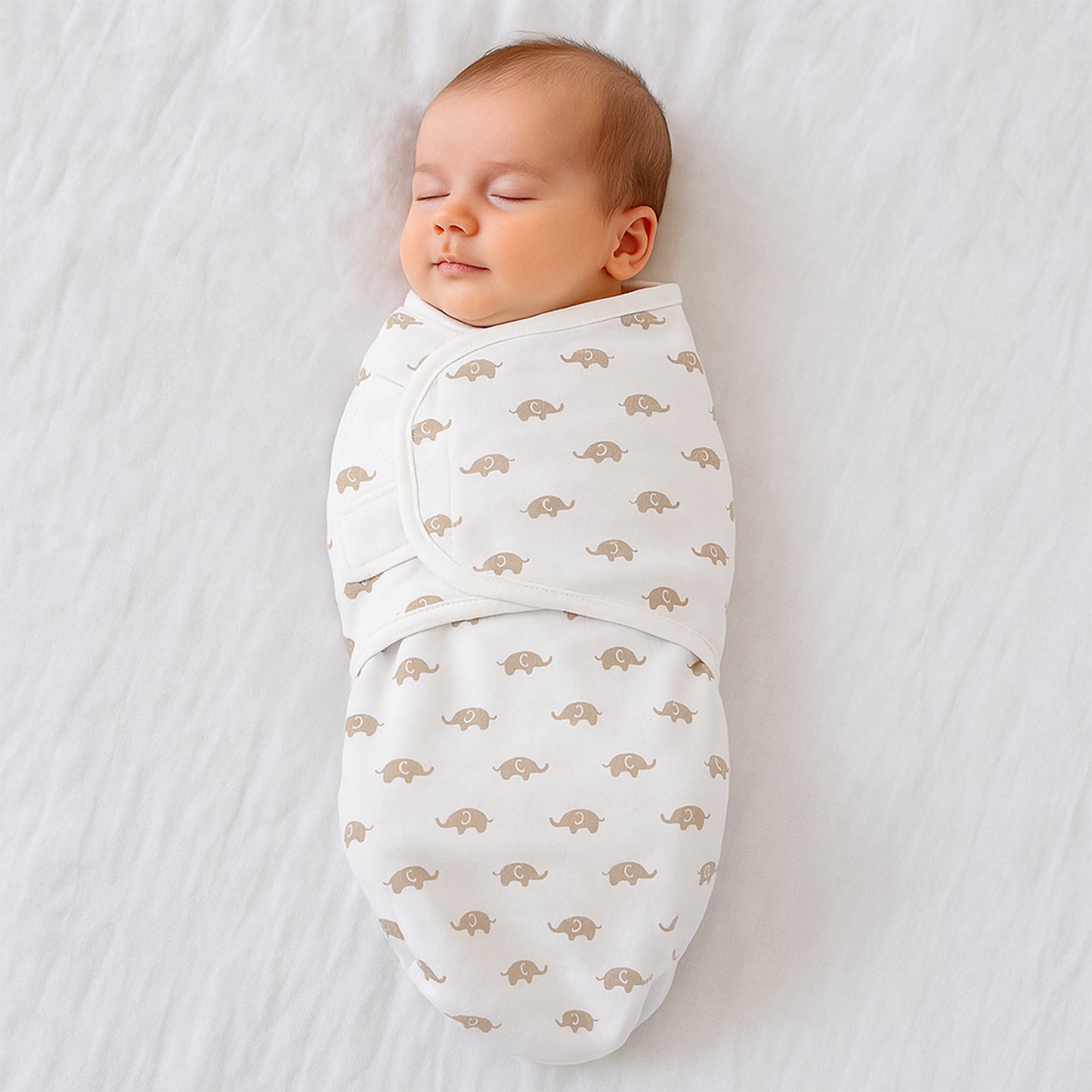 Soft Cotton Adjustable Baby Swaddle Wrap For Newborns (1 Pc) - Happy Price - Image 3