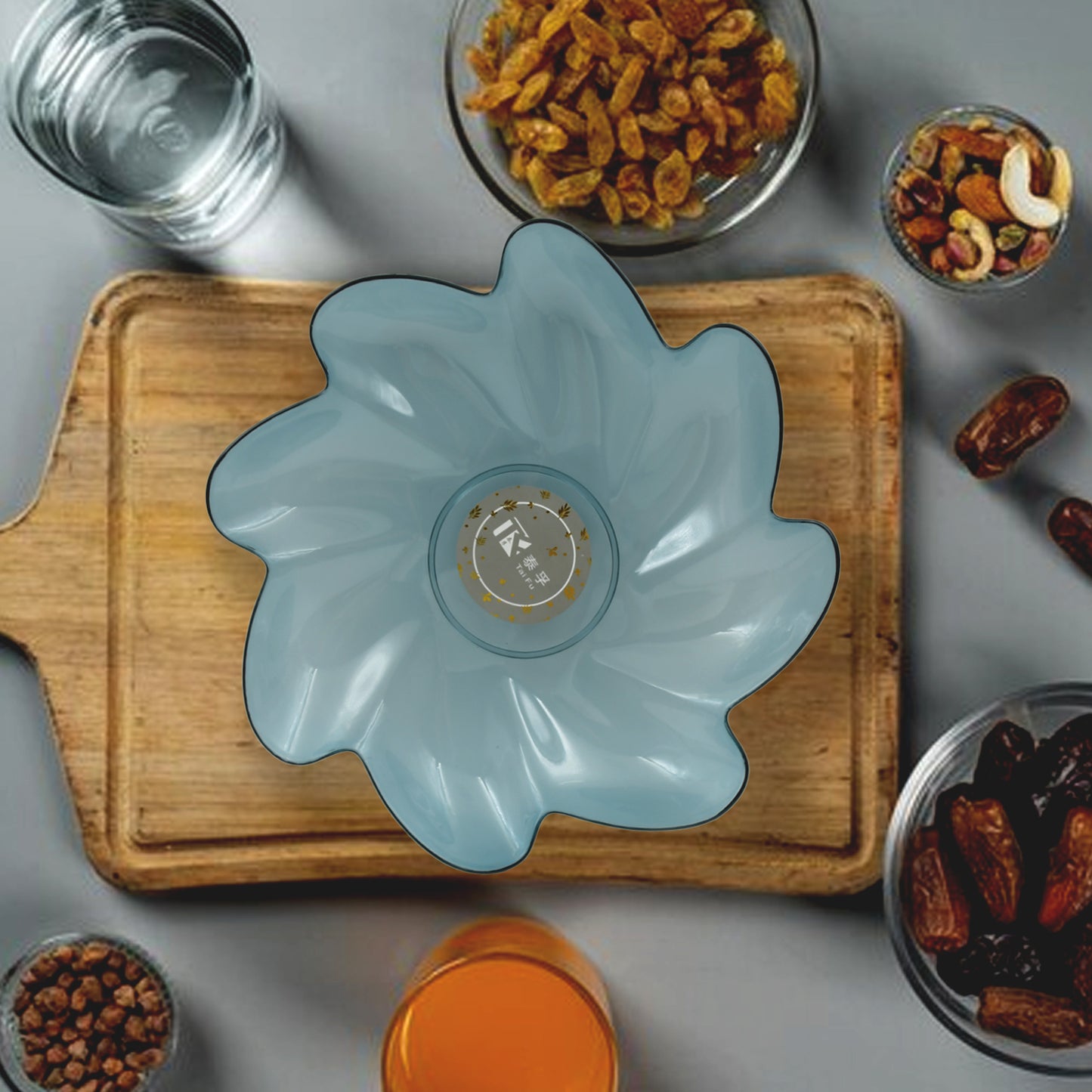 Flower Shape Plastic Dinner  Fruit Plate   Tray  Snacks  Breakfast Plate Friendly Plastic Plate For Kids Party Supplies Birthday Holiday Party Dinnerware Supplies (1 Pc) - Happy Price - Image 3
