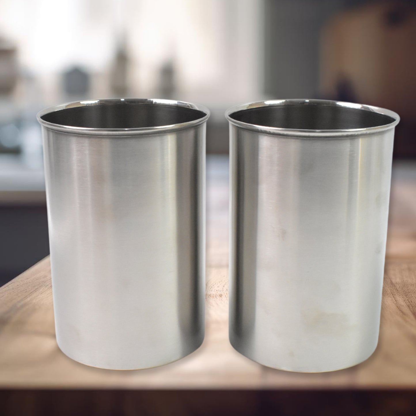 Multipurpose Stainless Steel Airtight Containers With See Through Lid (2 Pc Set  1000 Ml) - Happy Price - Image 6
