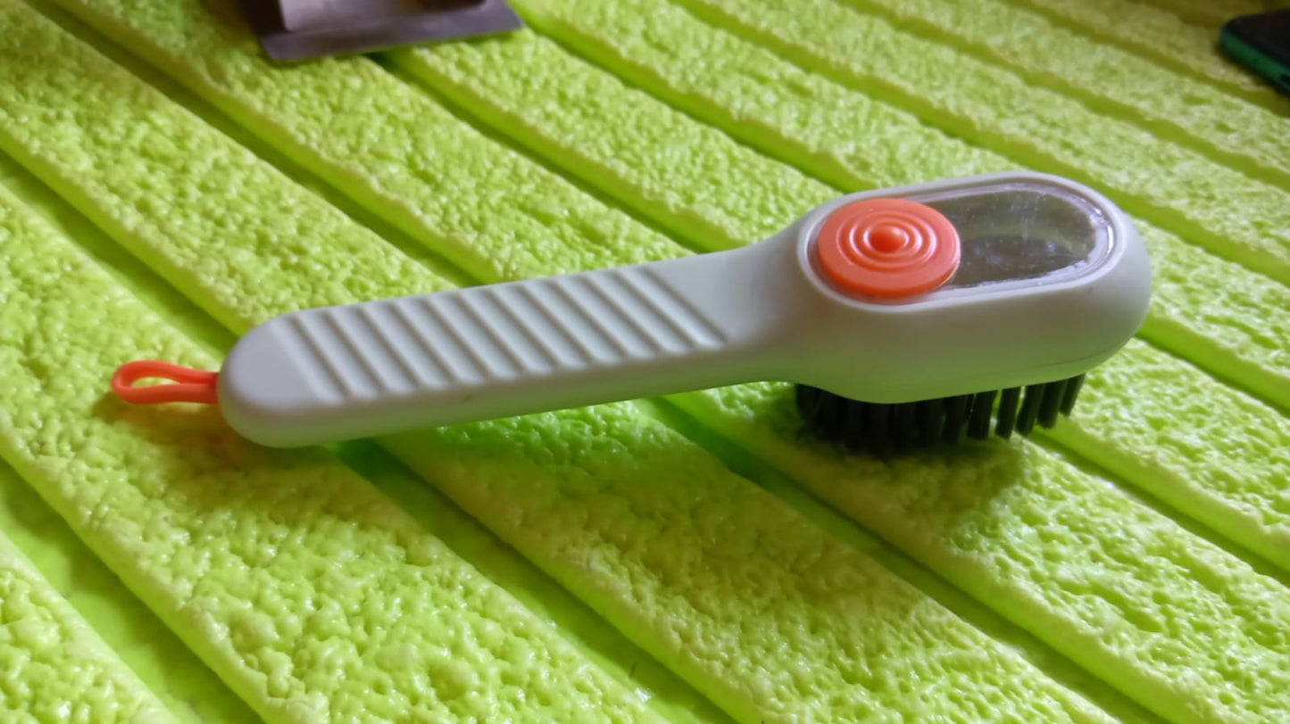 Multifunctional Scrubbing Brush With Liquid  Soap Dispenser Cleaning Brush With Liquid  Soap Dispenser Shoe Brush For Cleaning Cloth Cleaning Brush With Handleliquid Shoe Brush For Shoe Clothes (1 Pc) - Happy Price - Image 7