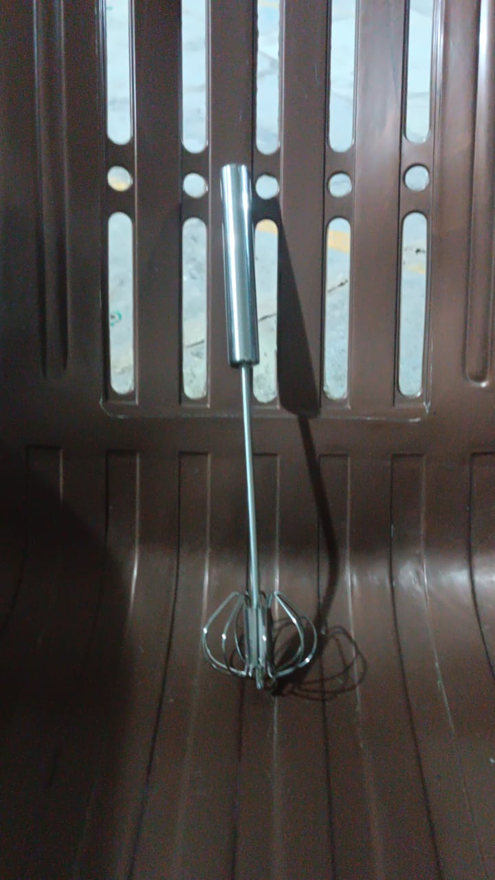 Small Stainless Steel Egg Whisk Hand Push Rotary Whisk Blender (1 Pc  27 Cm) - Happy Price - Image 7