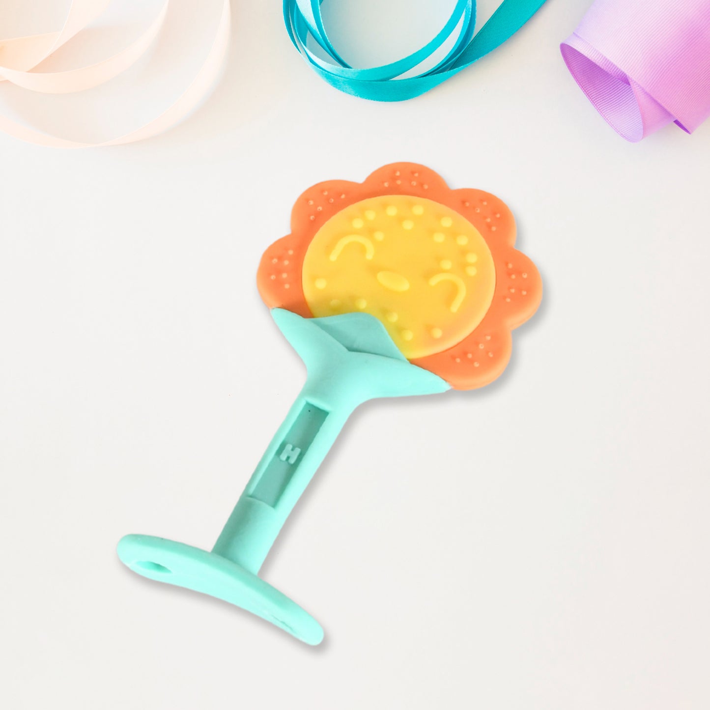 Baby Silicone Teether Fruit Teether For Toddlers100 Food Grade Silicone Teether Non-toxic  Latex Free Suitable For Kids Above 3 Months Sunflower Moon Shape(1 Pc) - Happy Price - Image 3