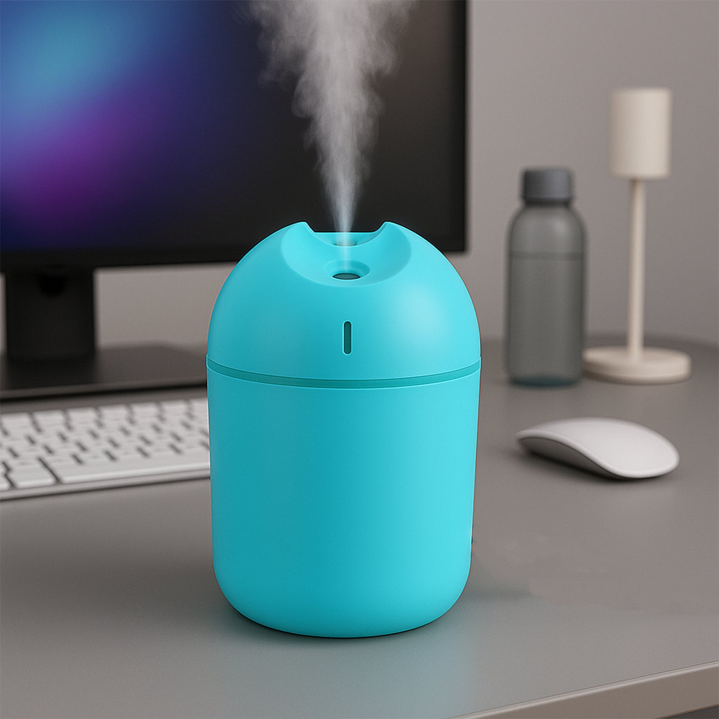 Blue Usb Mini Air Humidifier For Home  Office (1 Pc) - Happy Price - Image 6