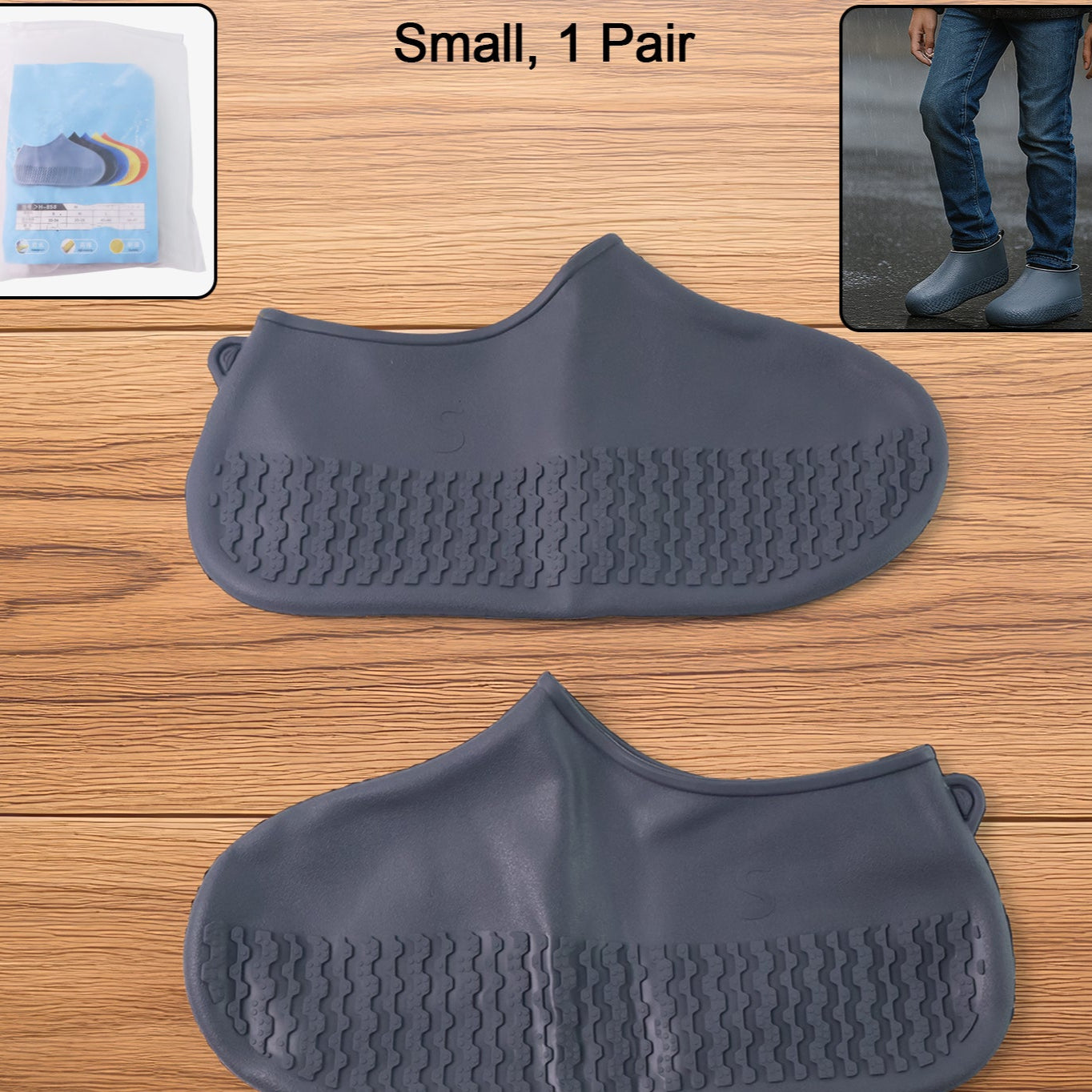 Waterproof Silicone Shoe Covers For Kids (1 Pair) - Happy Price - Image 1