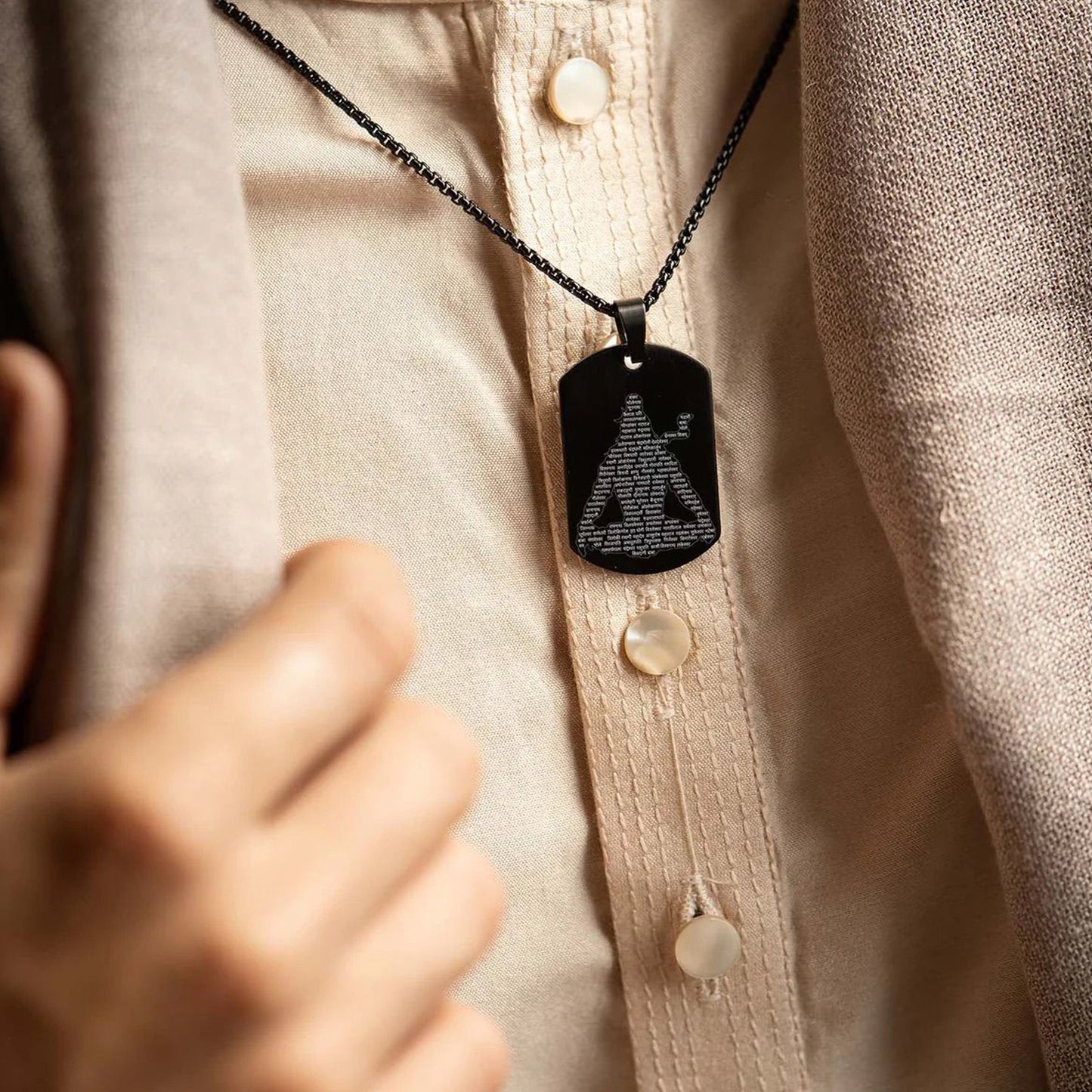 Mahadev Locket With Chain (1 Pc) - Happy Price - Image 7