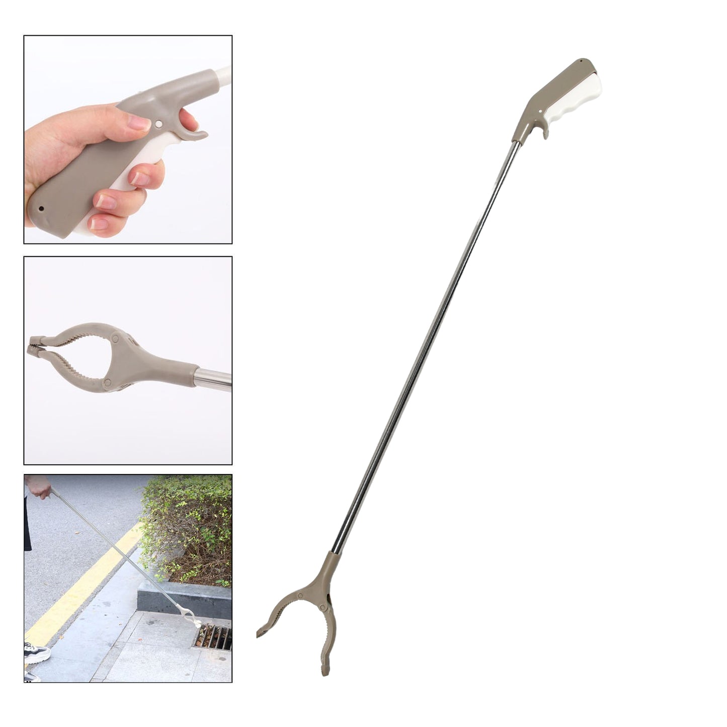 Garbage Lifter Tool Kitchen Picker Claw Pick Up Rubbish Helping Hand Tool Garbage Picker Flexible Lightweight Tool - Happy Price - Image 1