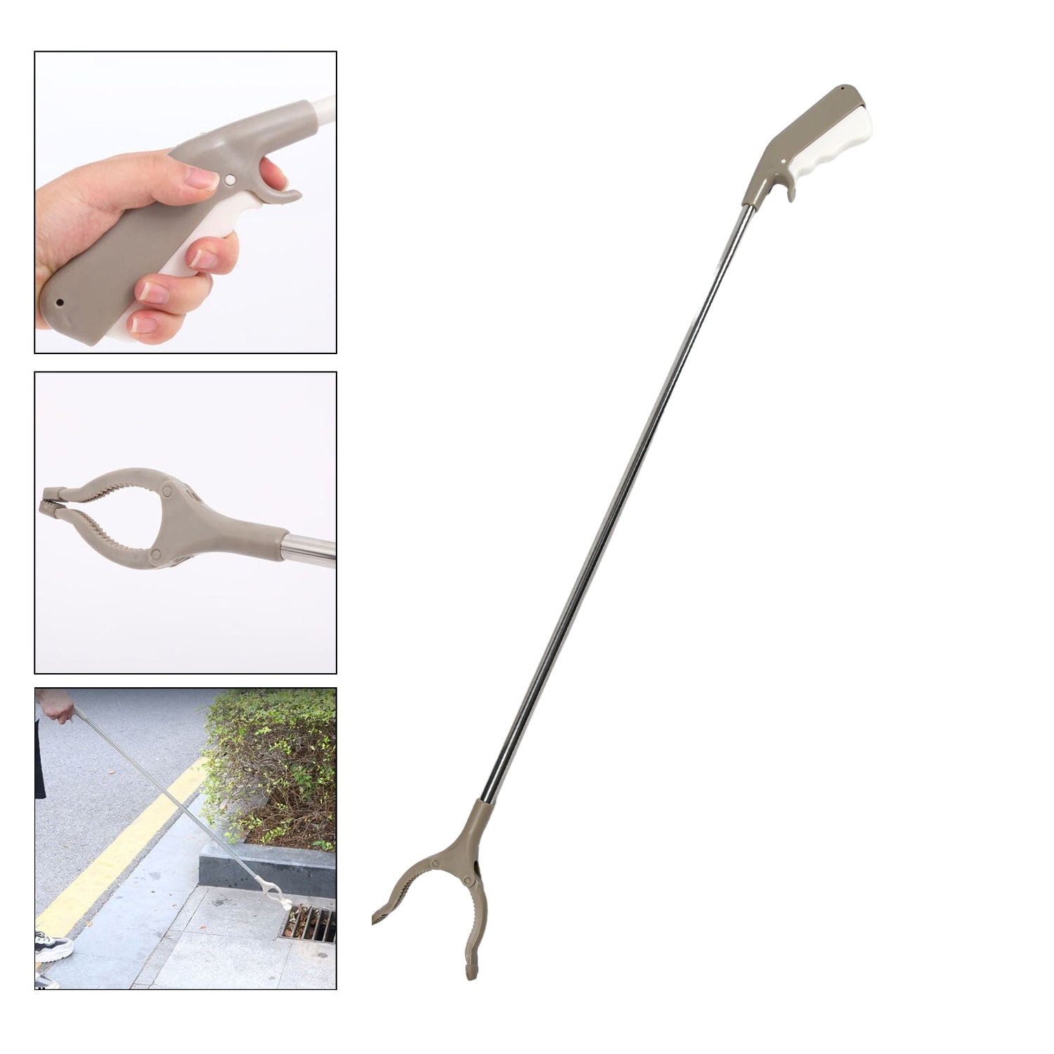 Garbage Lifter Tool Kitchen Picker Claw Pick Up Rubbish Helping Hand Tool Garbage Picker Flexible Lightweight Tool - Happy Price - Image 1