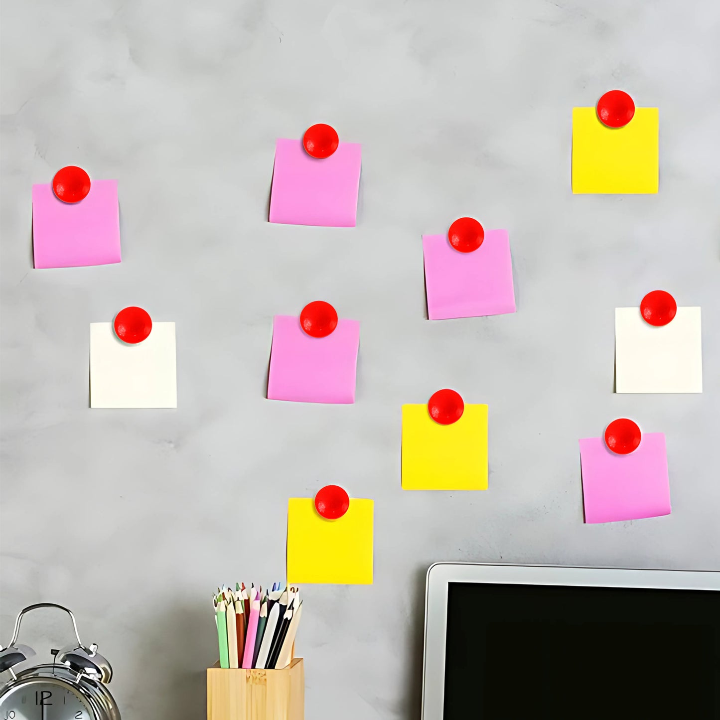 Red Board Magnets Circular Plastic Buttons (1 Pc) - Happy Price - Image 6