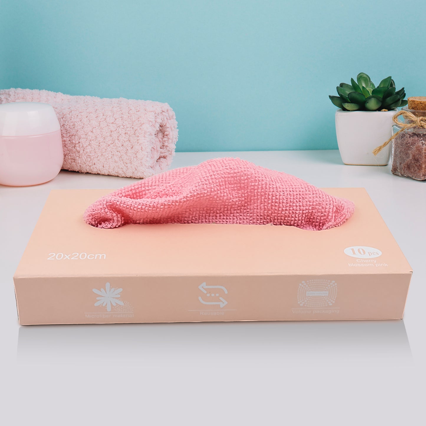 Microfiber Cleaning Cloth With Box Magic Wipe (10 Pcs Set) - Happy Price - Image 2