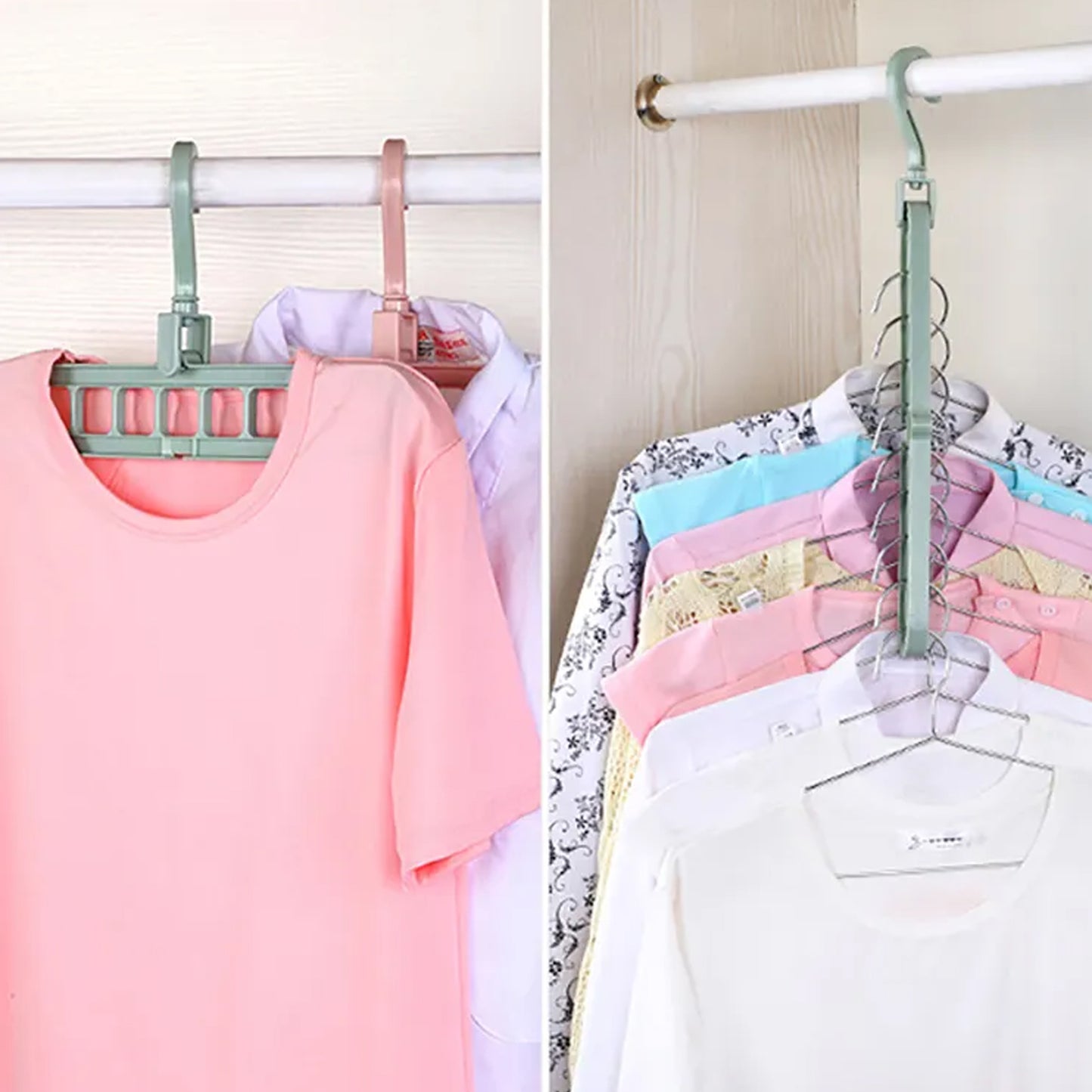 a Hole Plastic Hanger Hanging Hook Indoor Wardrobe Clothes Organization Storage Balcony Windowsill Suit Racks - Happy Price - Image 5