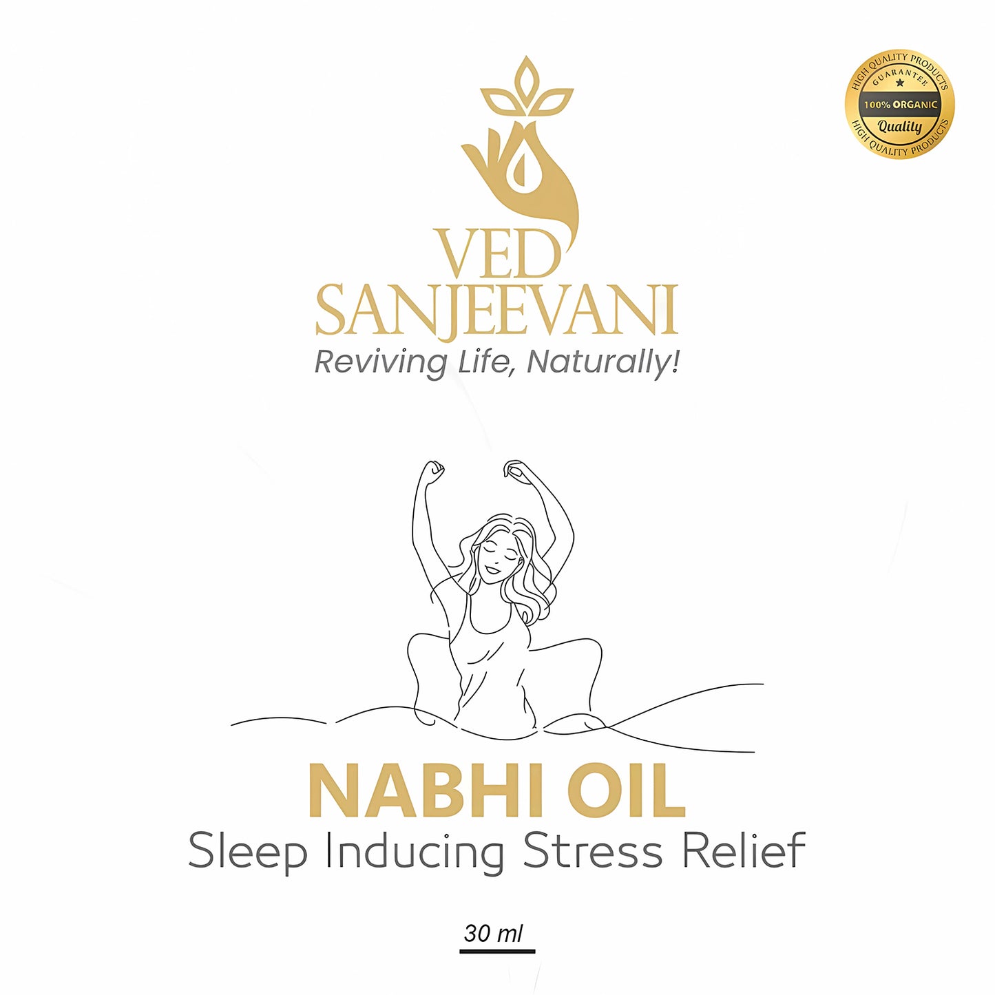 Ved Sanjeevani Nabhi Oil Sleep Inducing Stress Relief (30ml  1 Pc) - Happy Price - Image 2