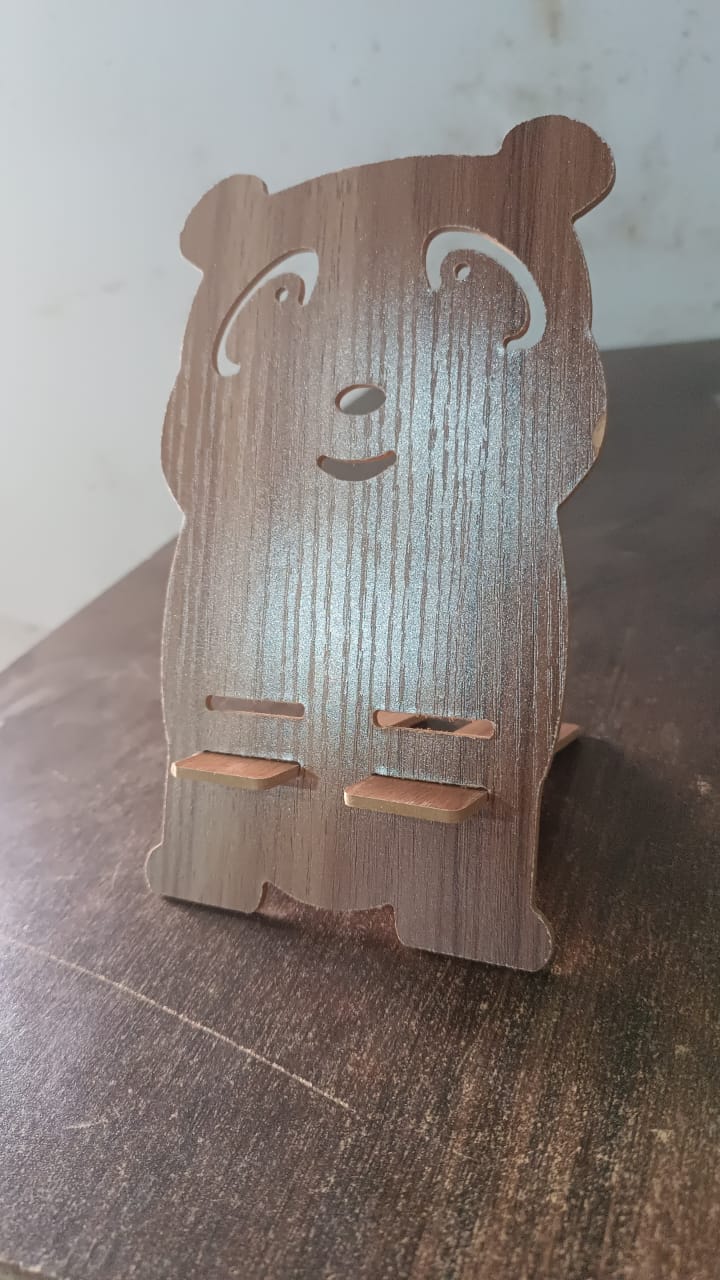 Wooden Cartoon Shape Design Mobile Stand  (1 Pc) - Happy Price - Image 7