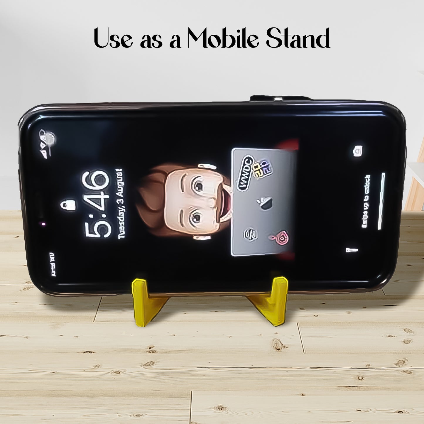 2 In 1 Plastic Keychain With Mobile Stand  Phone Holder (1 Pc  Multicolor) - Happy Price - Image 4
