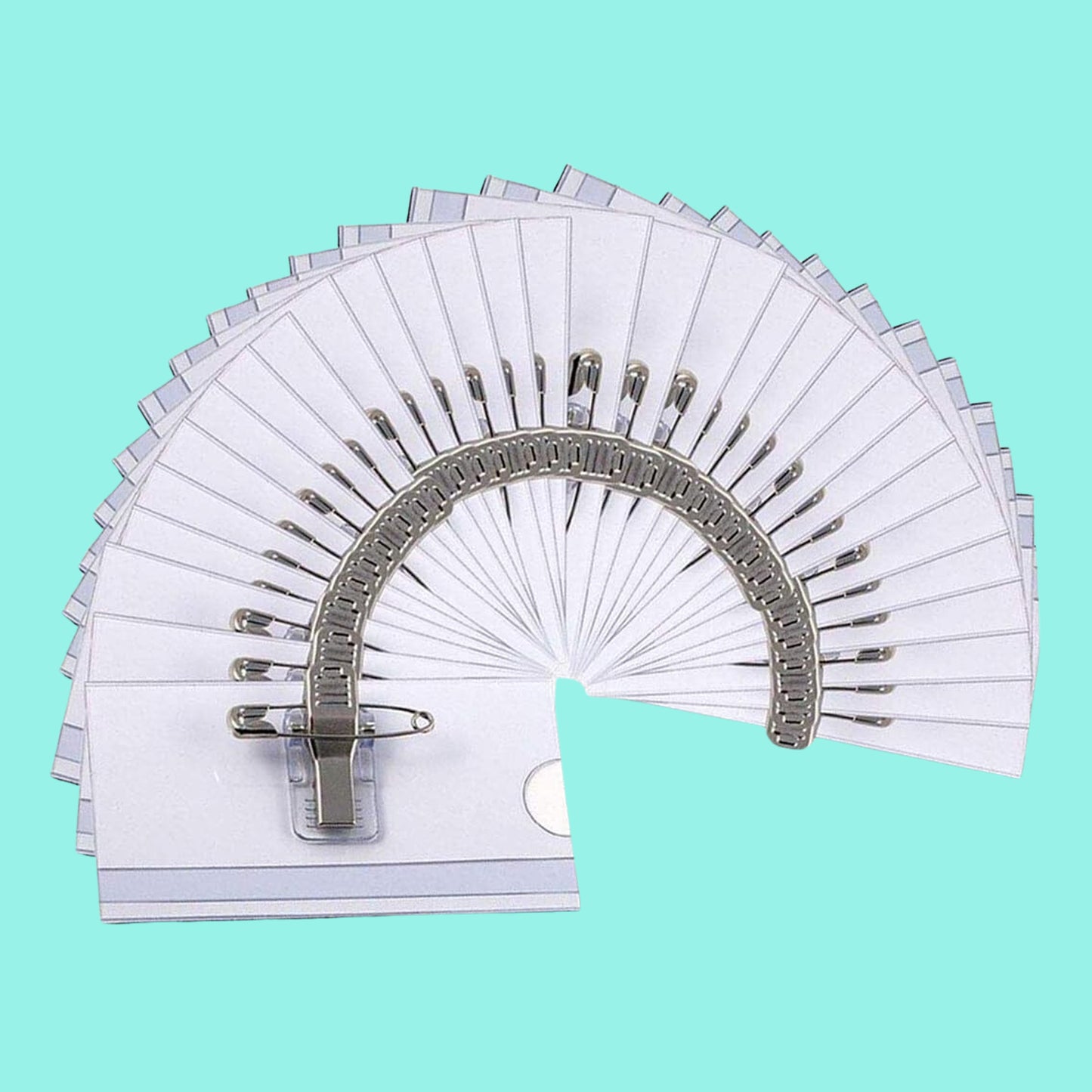 Plastic Transparent Cardholders With Pin  Clip 90 Mm X 60 Mm (50 Pcs Set) - Happy Price - Image 3