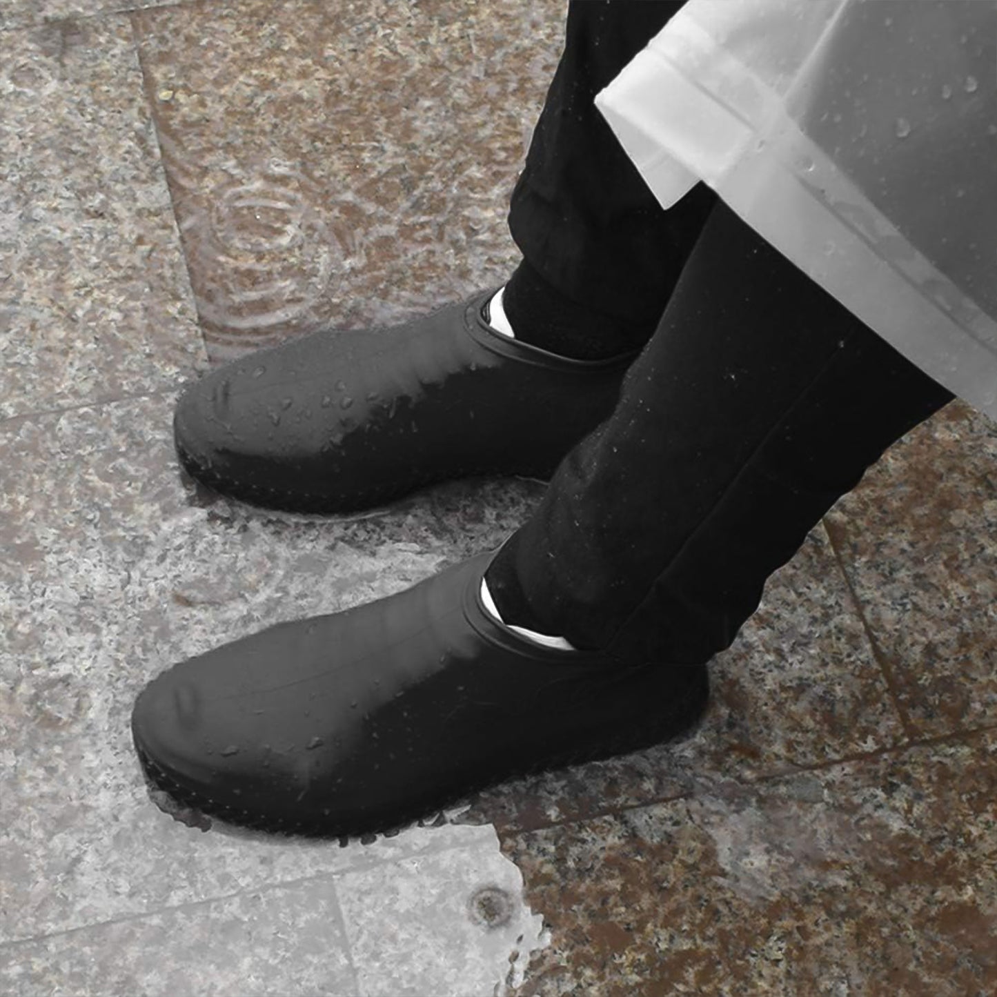 Non-slip Silicone Reusable Waterproof Rain Shoes Covers (1 Pair  Small  Mix Color) - Happy Price - Image 5