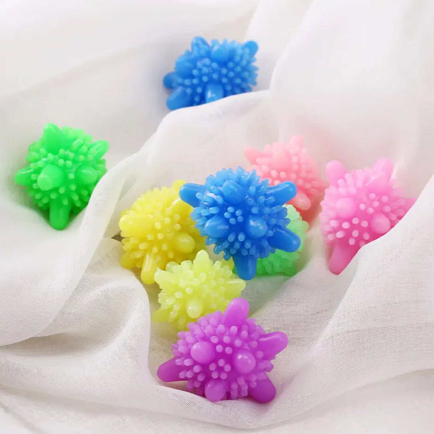 Soft Star Washing Machine Laundry Dryer Balls Laundry Ball For Household Cleaning Washing Machine Clothes Softener (10 Pcs  Multi Color) - Happy Price - Image 3