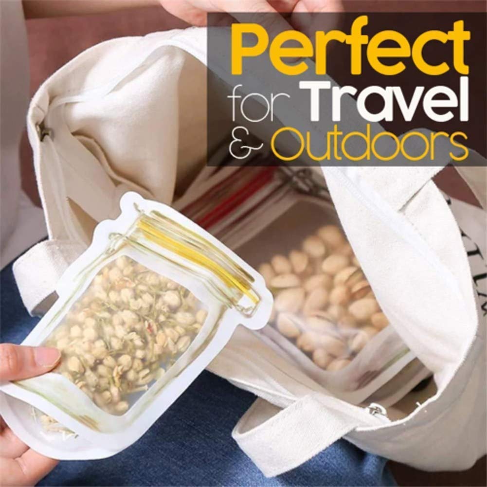 Plastics Transparent Jar Shaped Stand-up Pouch With Zipper - Happy Price - Image 6