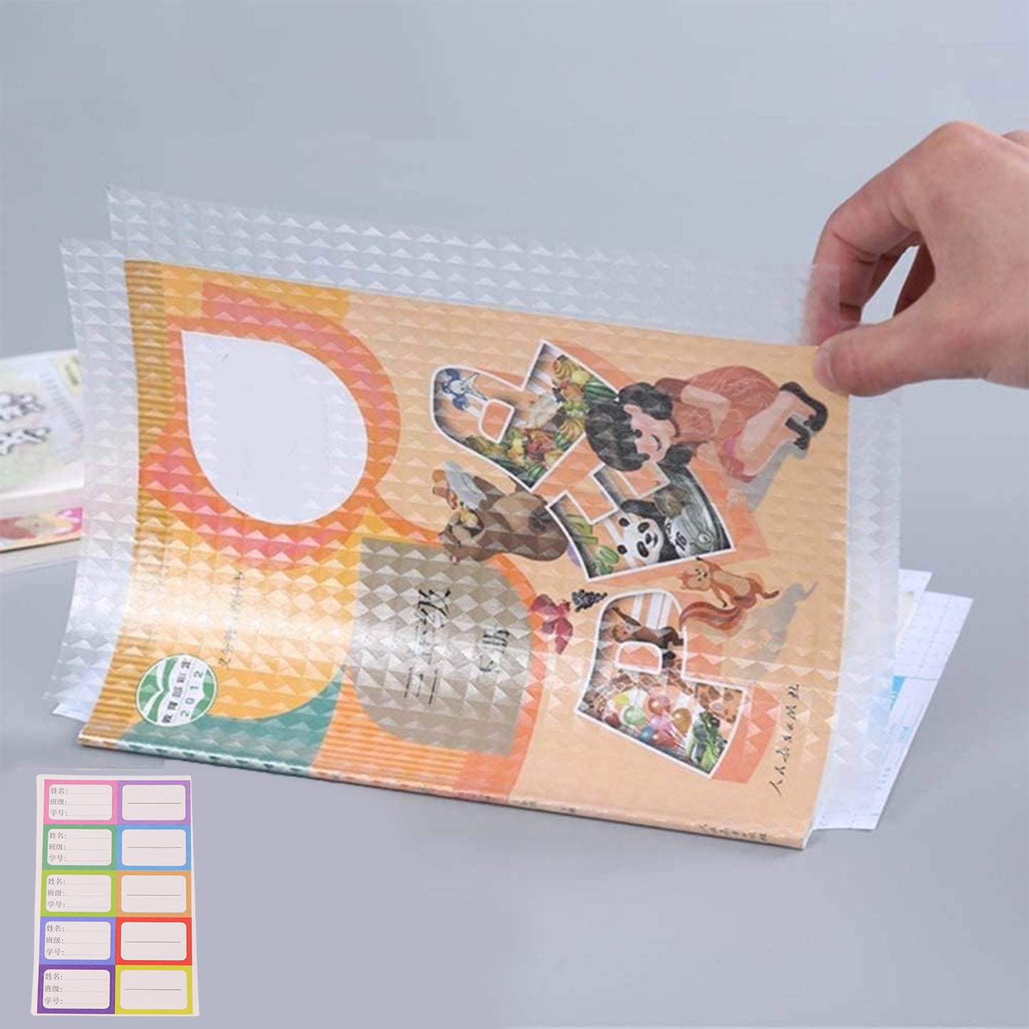 30 Pcs Transparent Adhesive Book Cover Sheets - Mix Sizes - Happy Price - Image 4