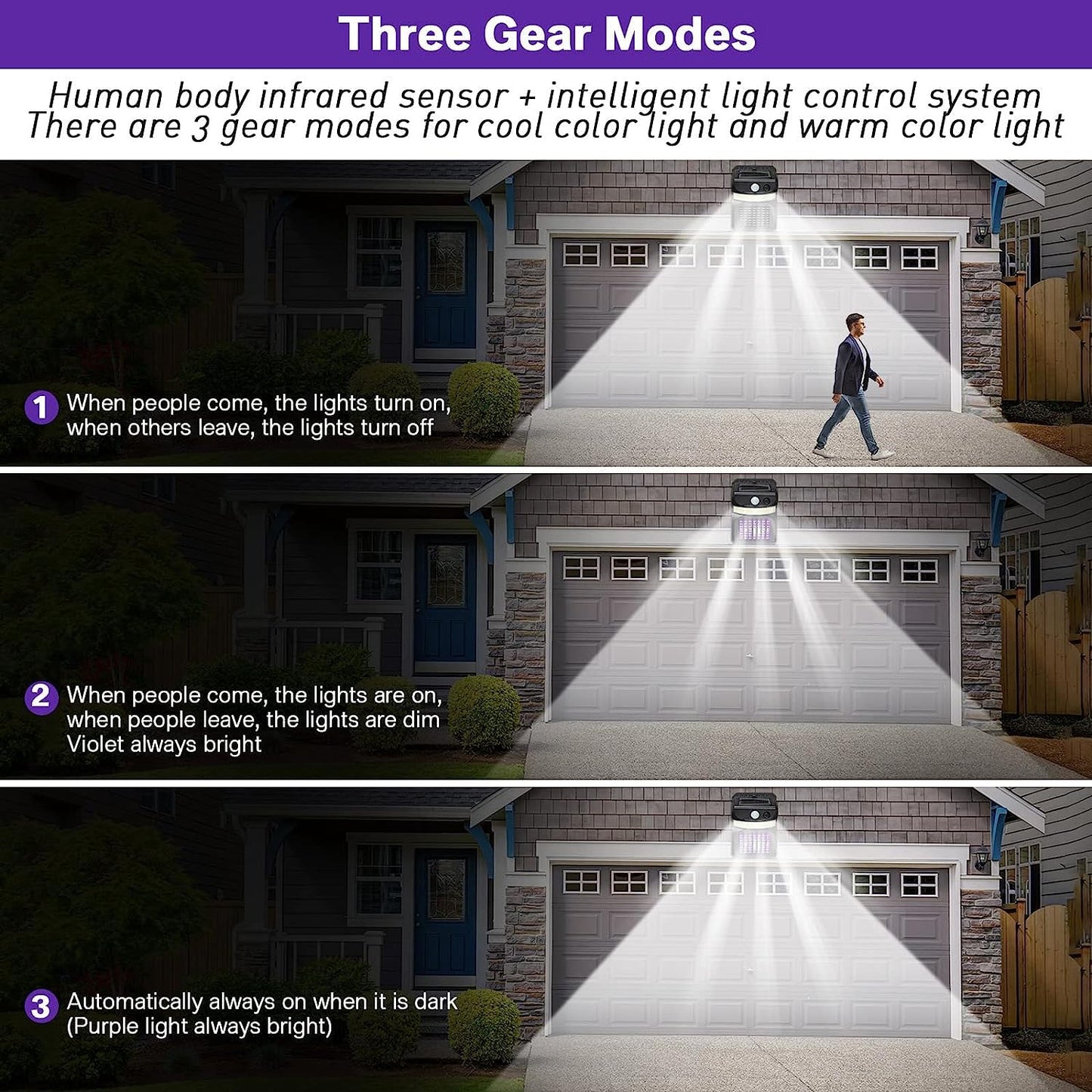 Bug Zapper Outdoor 2 In 1 Solar Mosquito Zapper Lamps (1 Pc) - Happy Price - Image 6