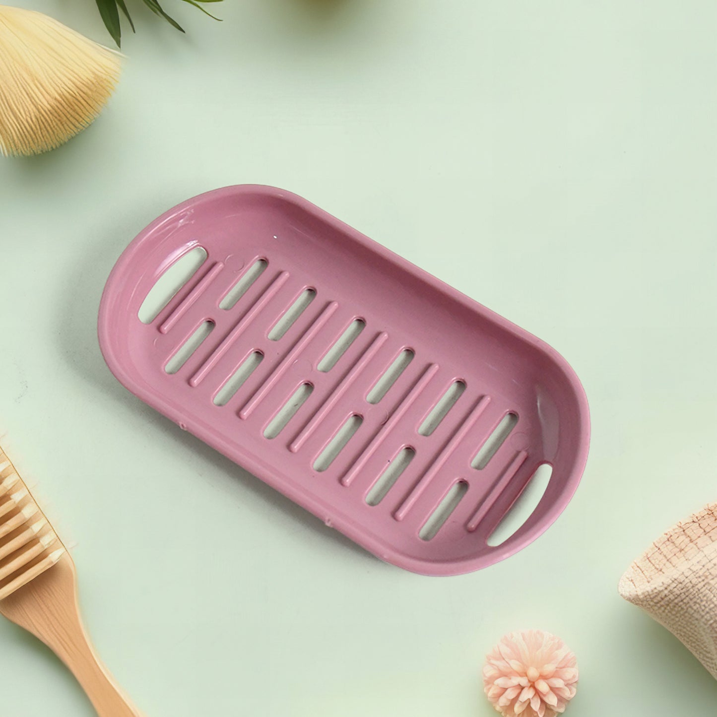 Multipurpose Plastic Soap Dish With Transparent Dust-proof Lid Sabudani (1 Pc) - Happy Price - Image 3