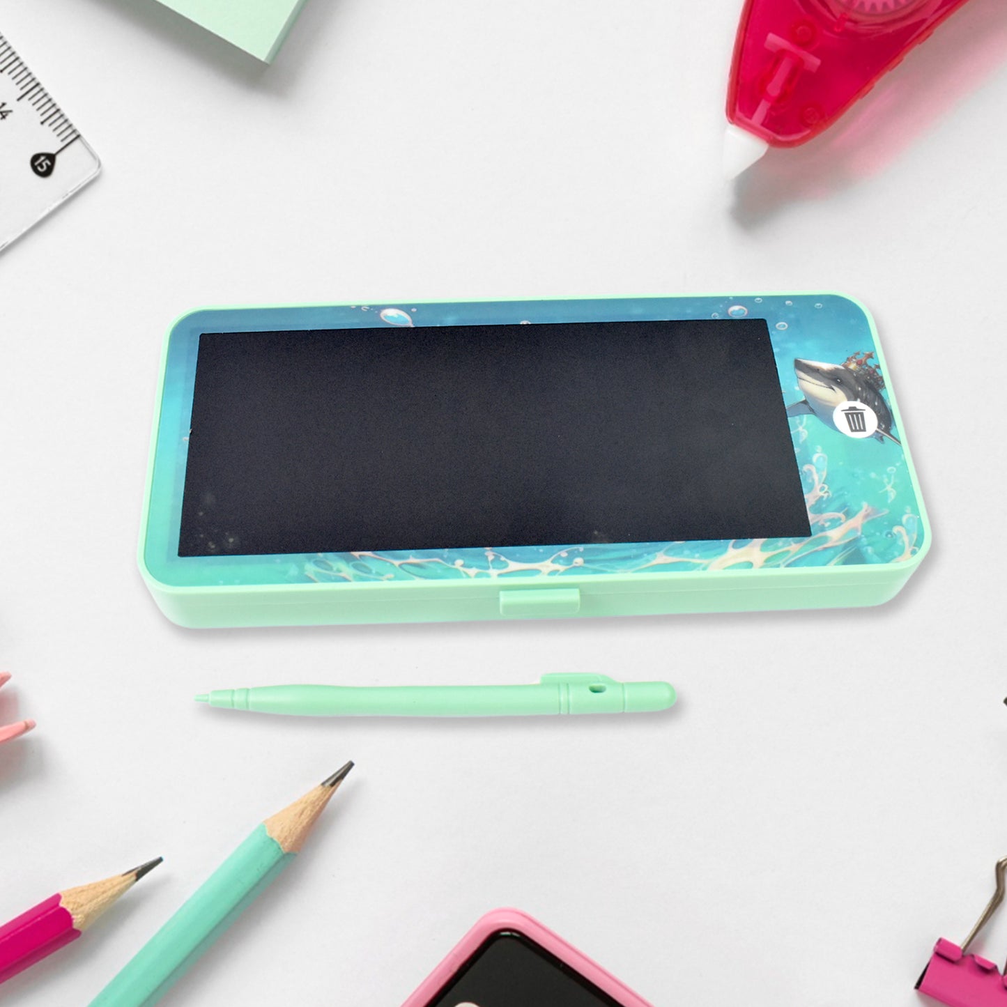 Lcd Drawing Pen Case Blue Colour (1 Pc) - Happy Price - Image 6