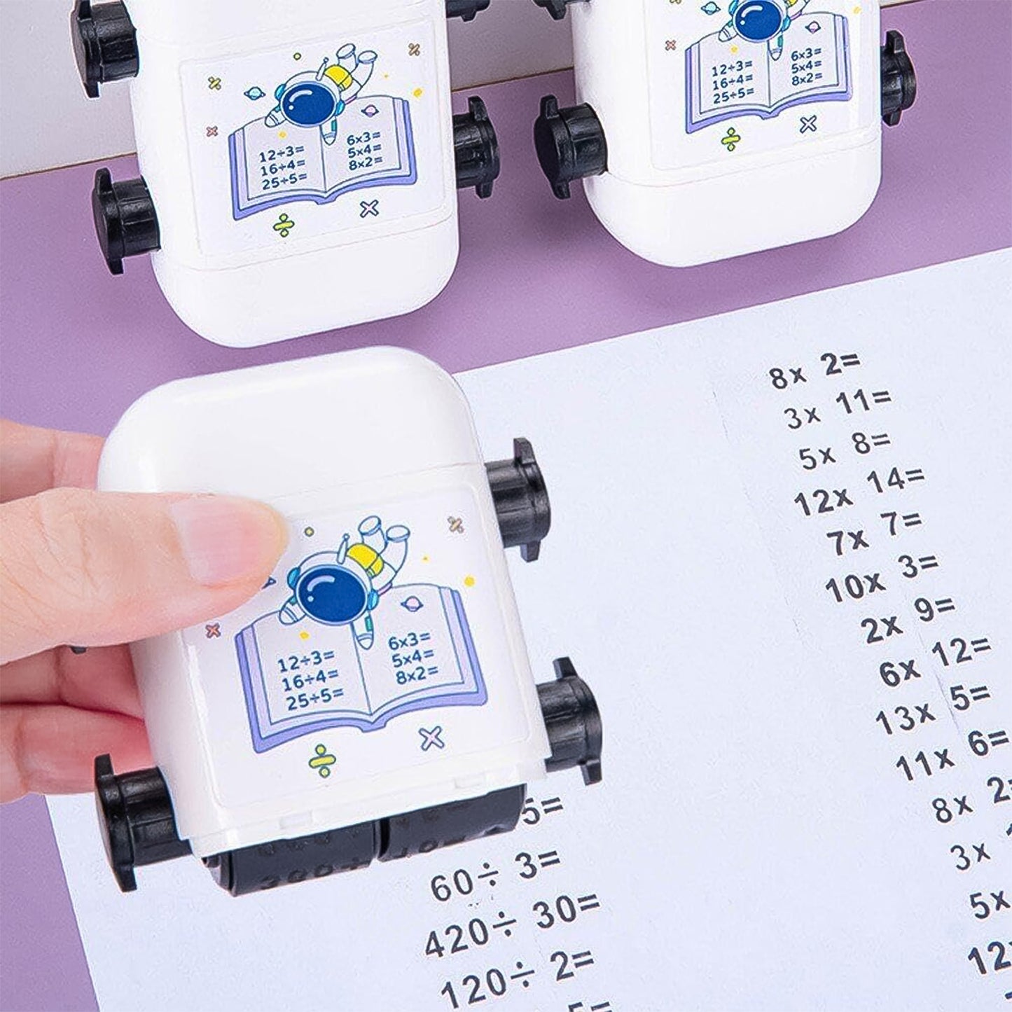 Kids Educational Automatic Math Problem Rolling Stamp (1 Pc) - Happy Price - Image 6