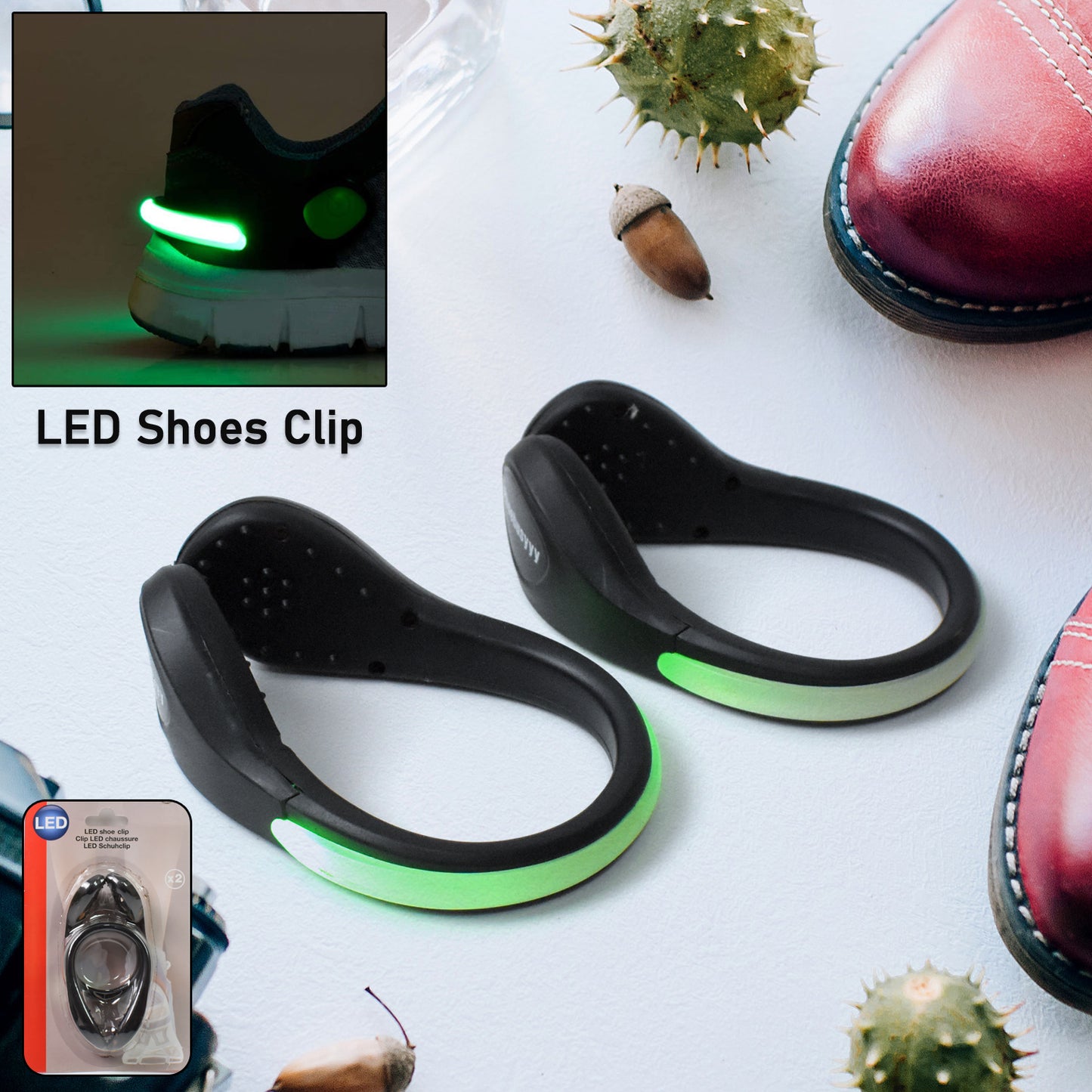 Led Shoes Clip Lights (1 Pair) - Happy Price - Image 2