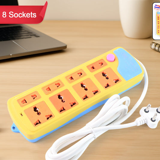 Multi Socket Extension Board (8 Socket  1 Pc) - Happy Price - Image 1