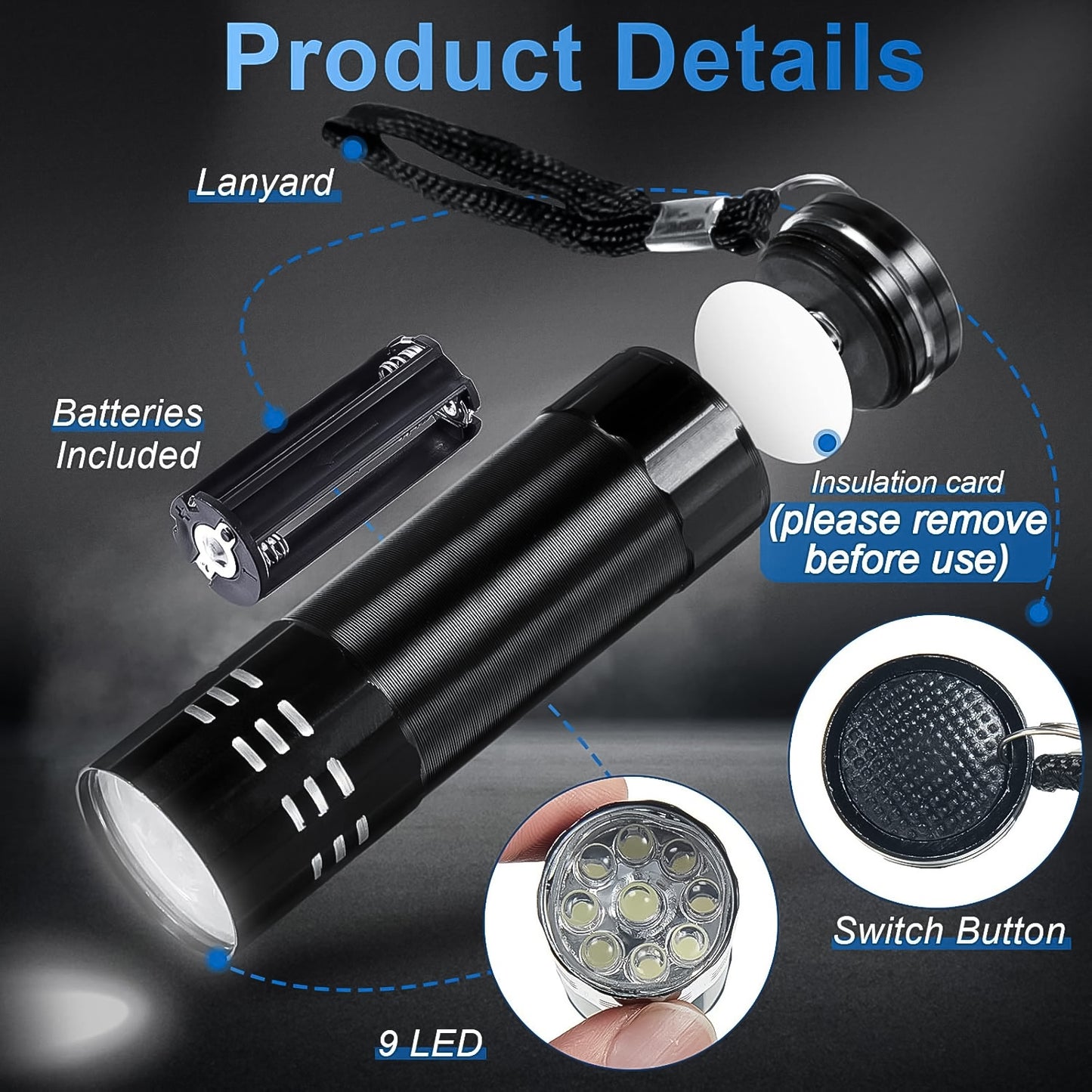 Portable Mini Torch Super-bright Mini 3aaa Battery Operated (Battery Included 1 Pc - Happy Price - Image 5