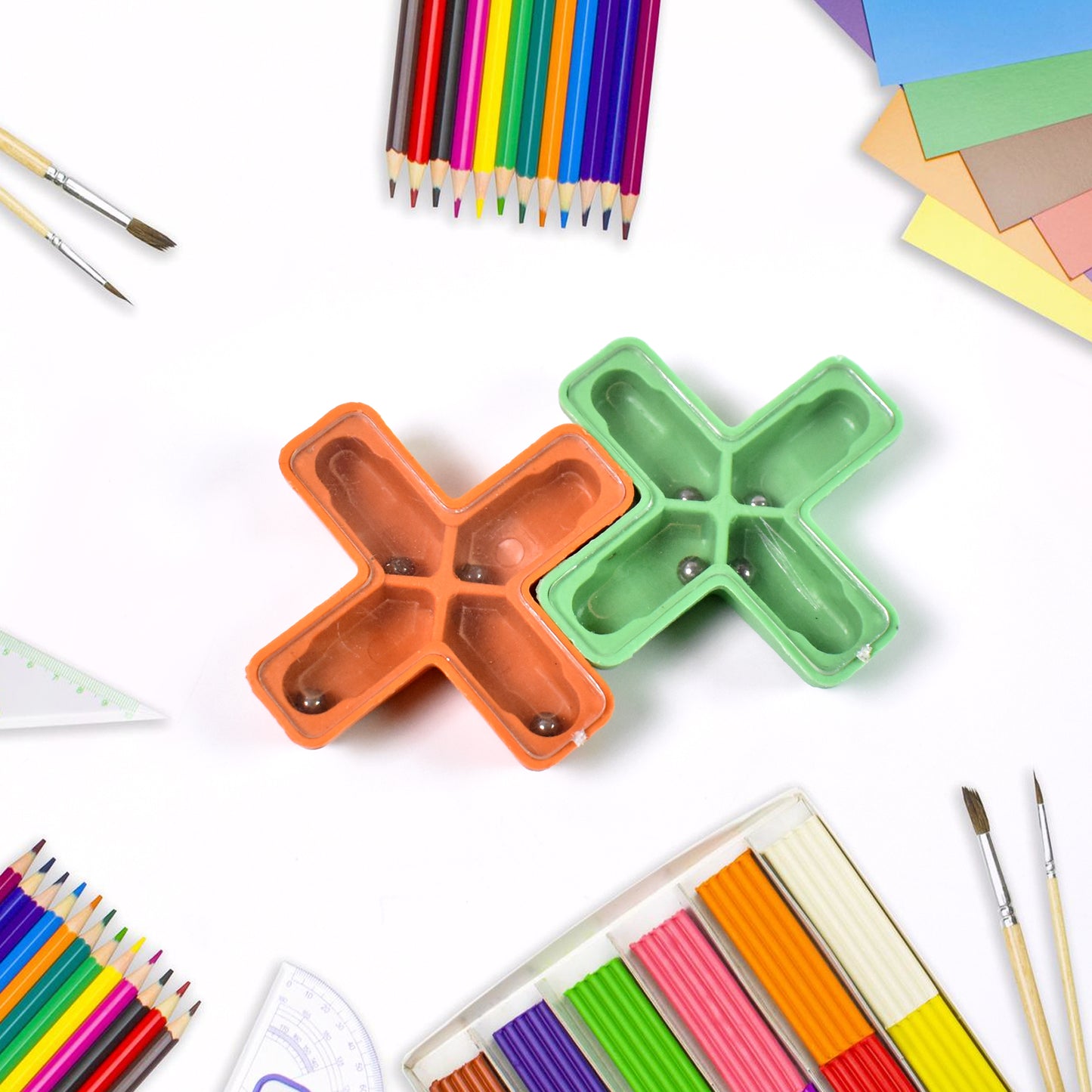 Magic Toys Magic Cross Magic Tricks Puzzle (1 Pc  Mix Color  Design) - Happy Price - Image 4