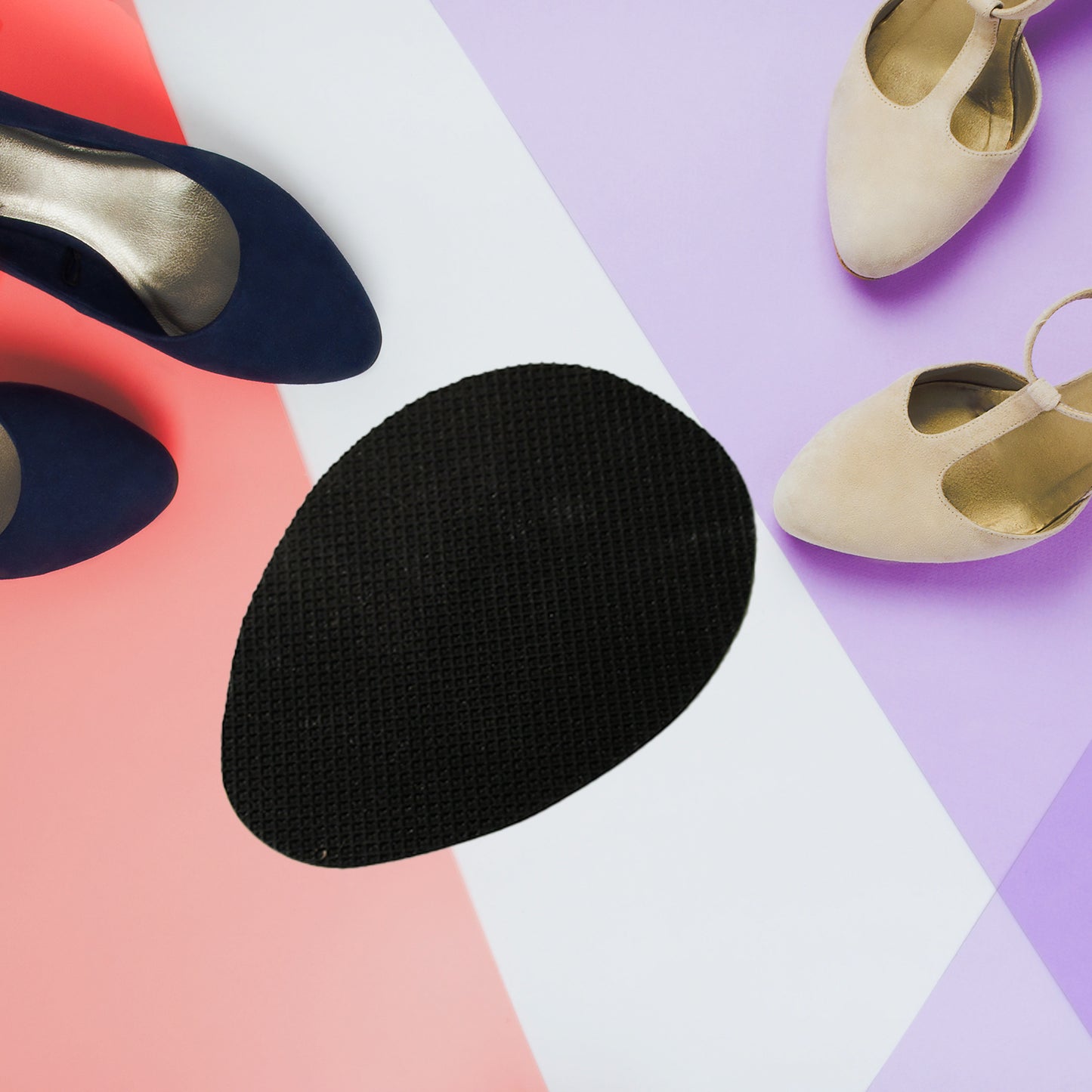 Non-slip Shoe Pads Rubber Shoe Sole Protector Pads Self-adhesive Shoe Grips Pads Stickers Non Skid For Ladies Shoes High Heels Boots (1pc) - Happy Price - Image 6