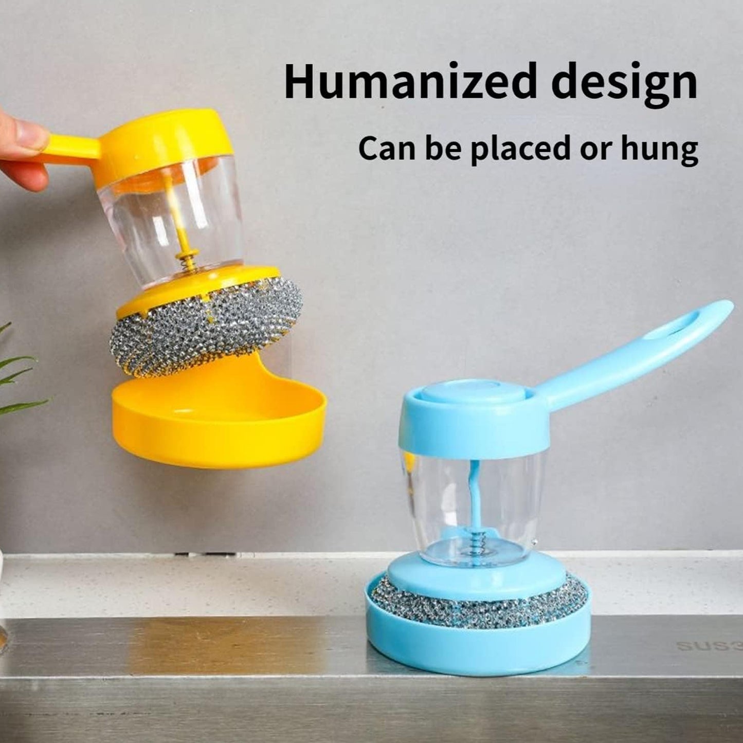 Handheld Soap Dispenser With Scrub (1 Set) - Happy Price - Image 6