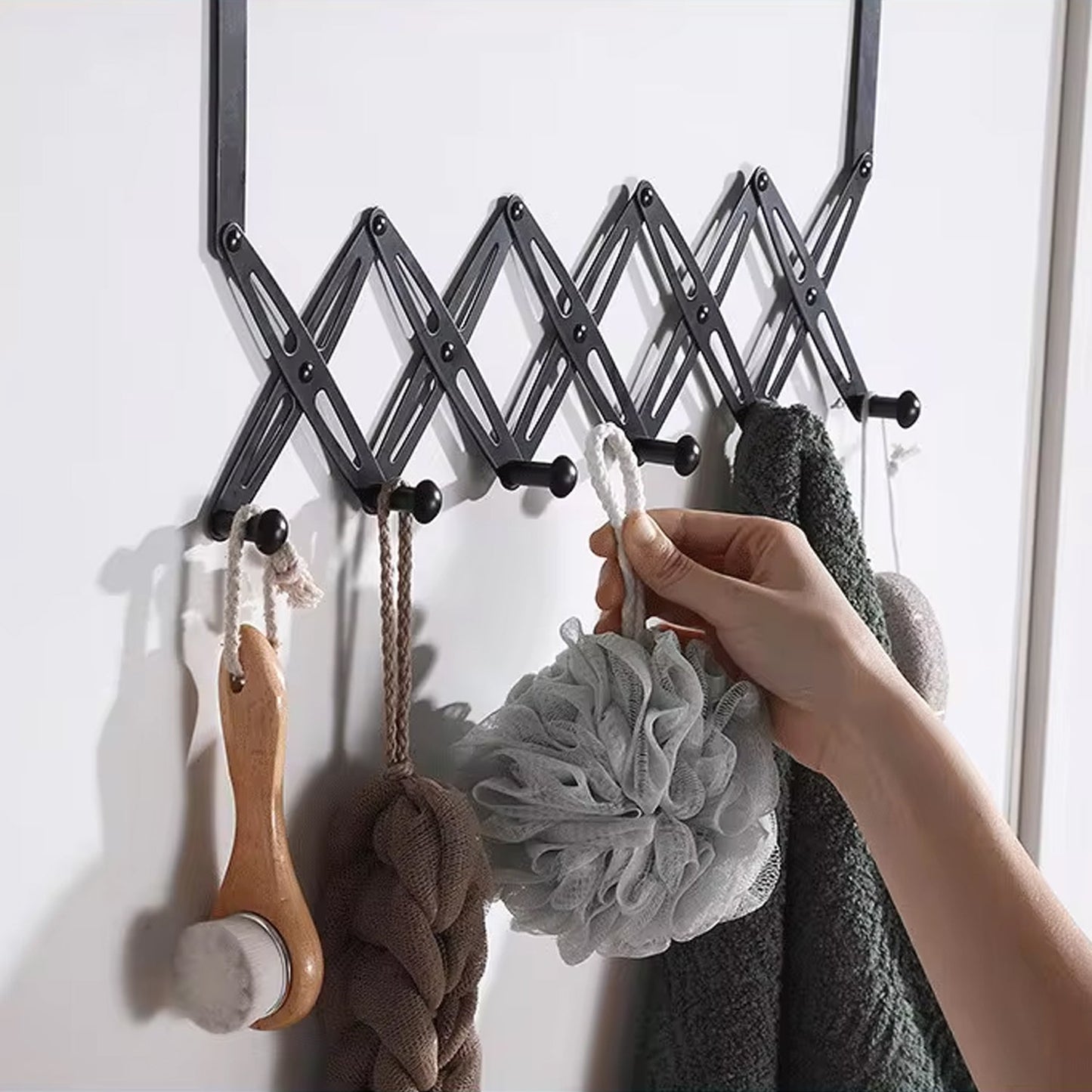 6 Hook Door Hanger Steel Coat Rack (1 Pc) - Happy Price - Image 3