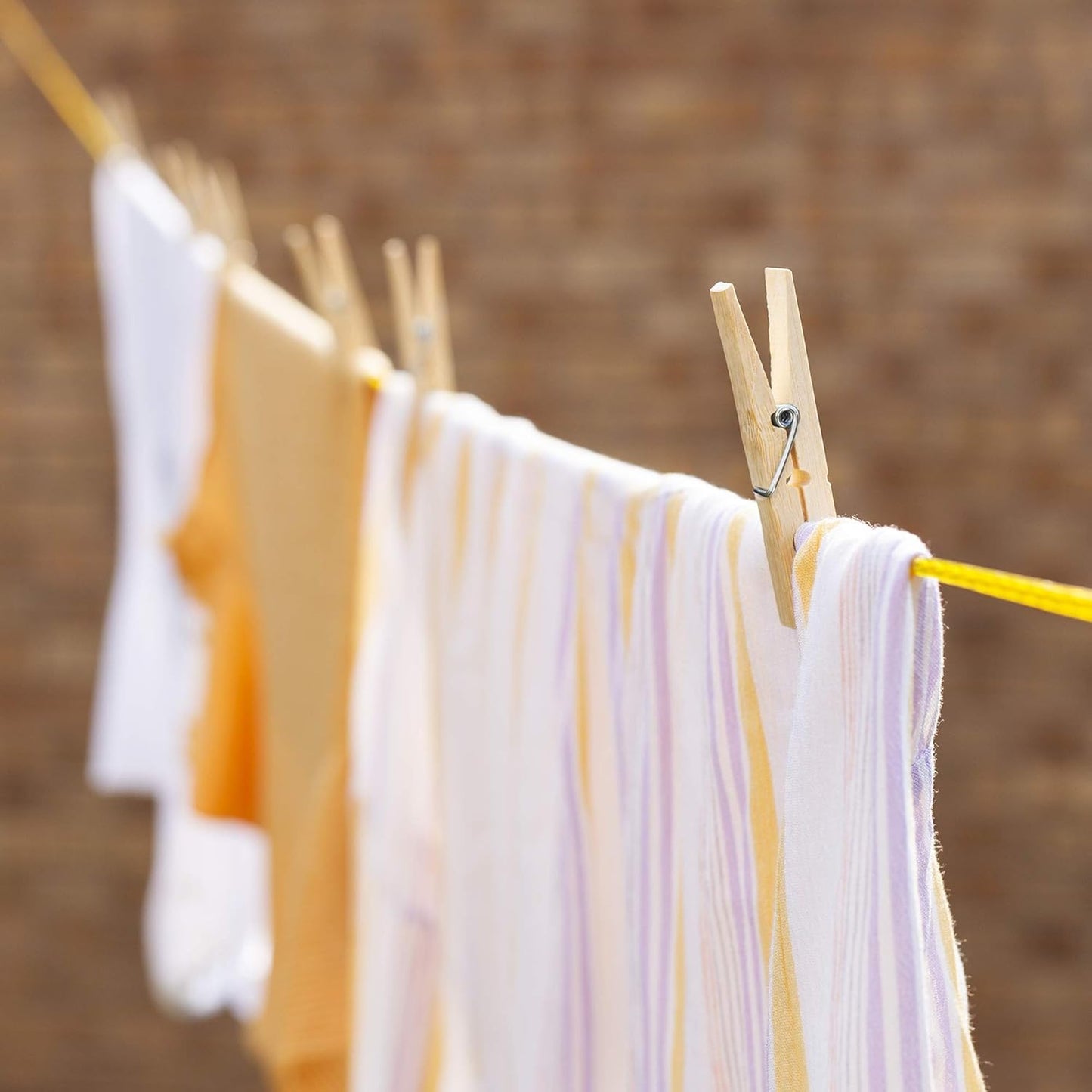 Heavy Duty Bamboo Wooden Cloth Clips  Pegs (10 Pcs Set) - Happy Price - Image 6