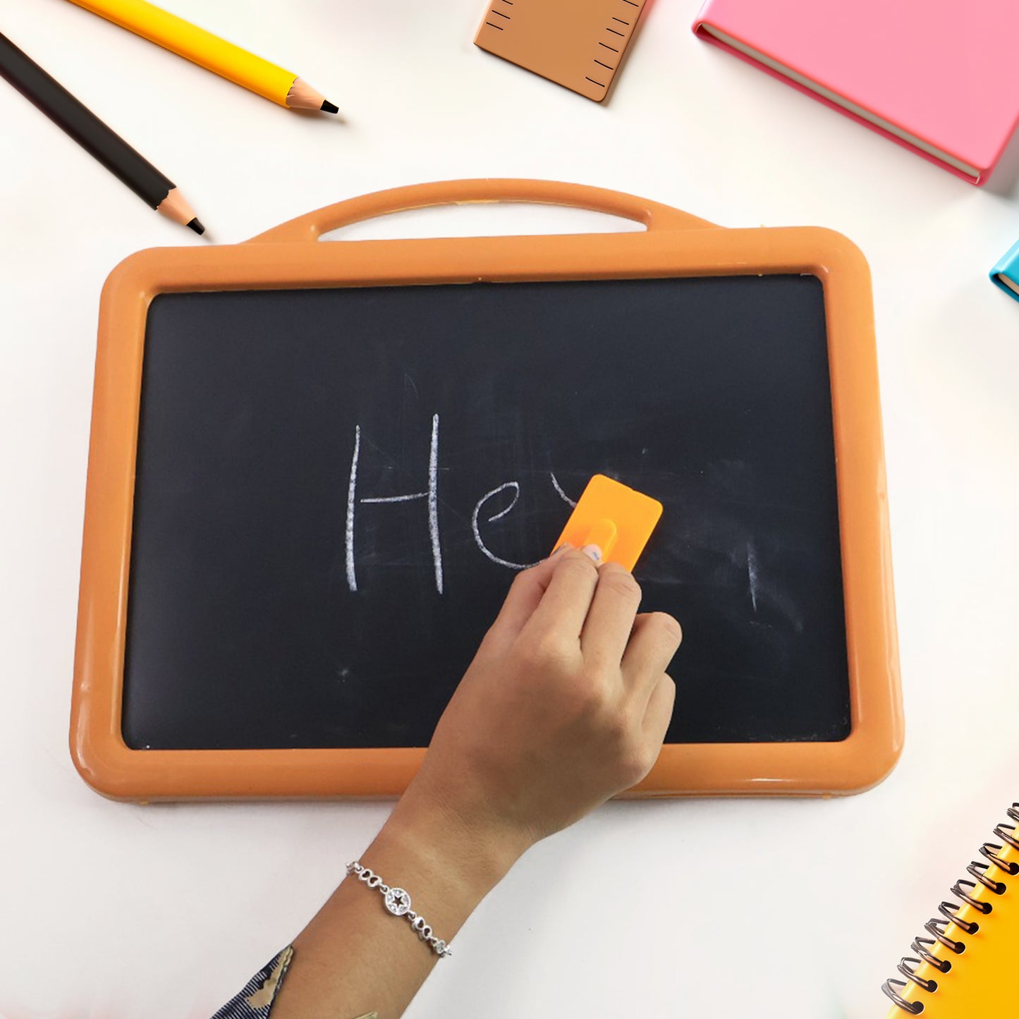 2-in-1 Double-sided Write And Wipe Educational Drawing Board For Kids (1 Set) - Happy Price - Image 3