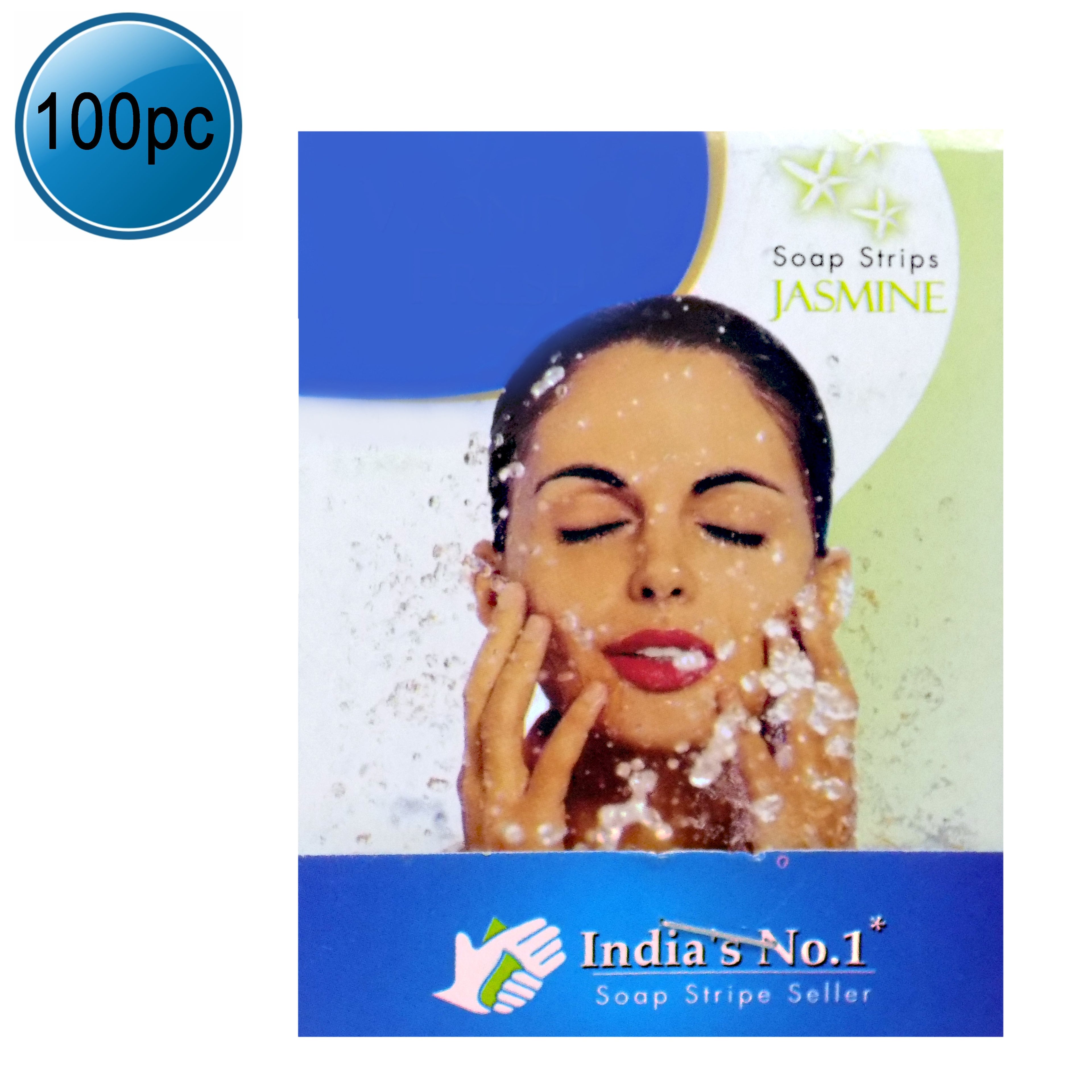 Fresh Paper Soap Strips Traveling Hand Wash With Jasmine Fragrance (100pc) - Happy Price - Image 1