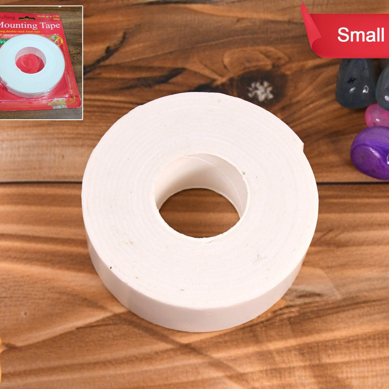 Small Strong Double Sided Tape Foam Mounting Tape (1 Pc  Small) - Happy Price - Image 1