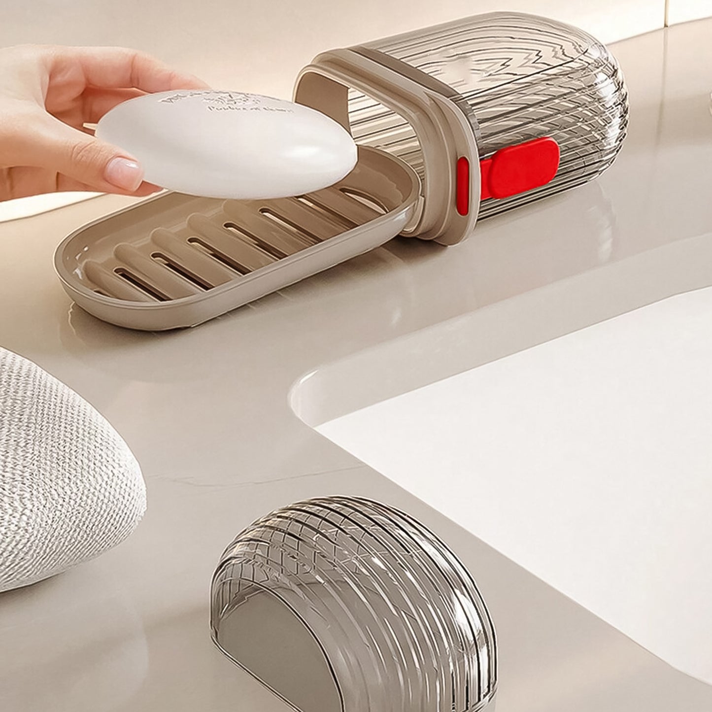 Soap Dishes Soap Box Travel (1 Pc  With Color Box) - Happy Price - Image 2