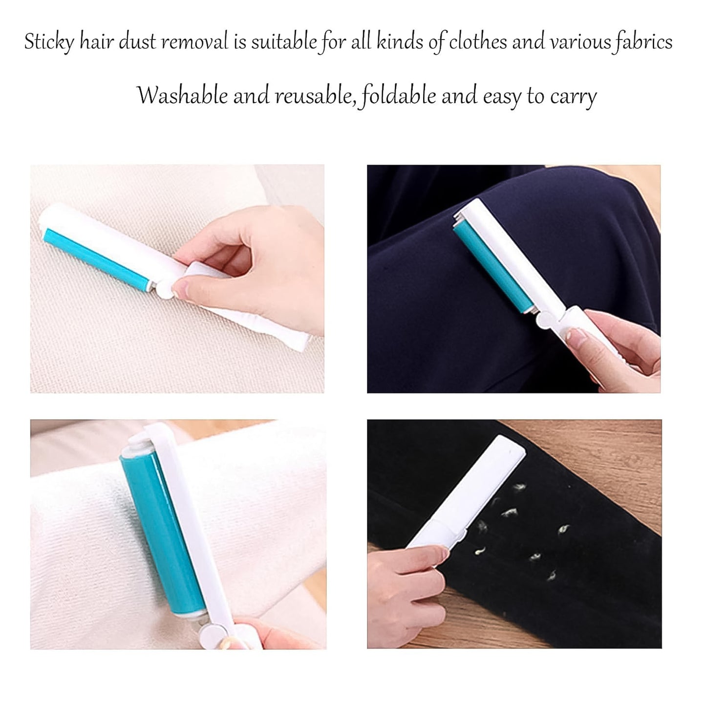 Reusable Lint Roller - Animal Hair Remover (1 Pc  Mix Color) - Happy Price - Image 5