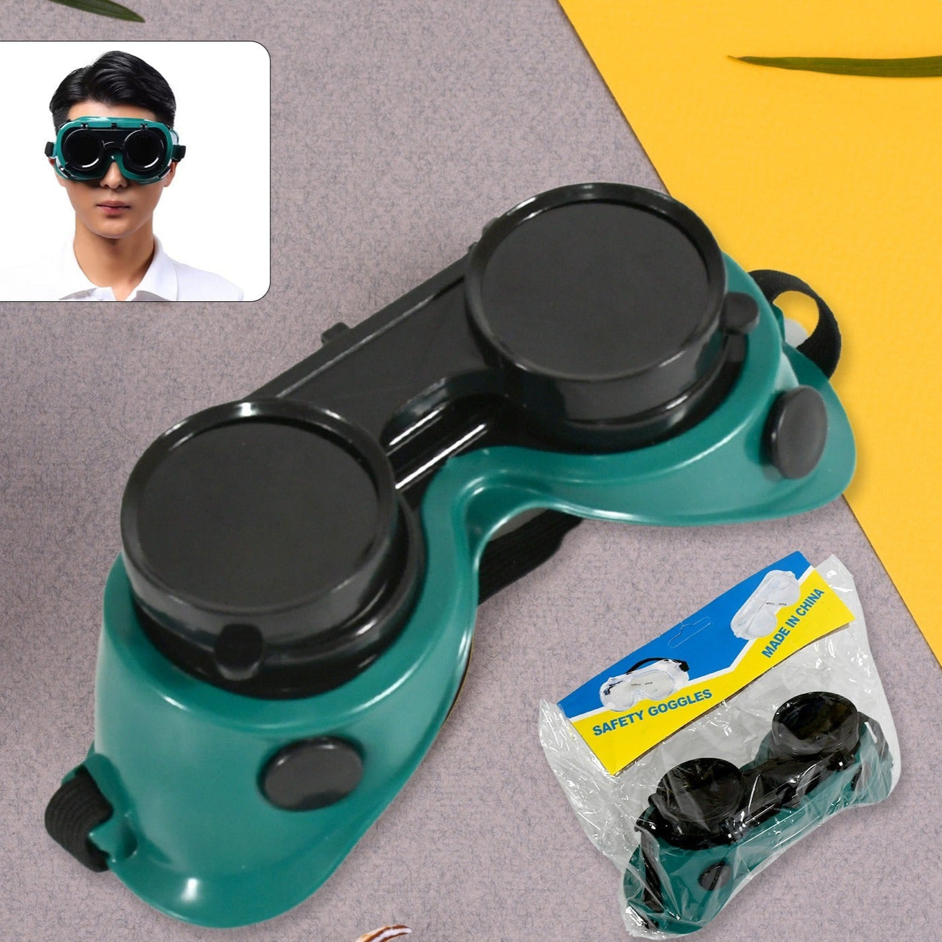 Safety Welding Goggles Anti Radiation Goggles Welder Work Protective Goggles Labour Working Safety Protective Eyewear (Moq - 10 Pcs) - Happy Price - Image 1