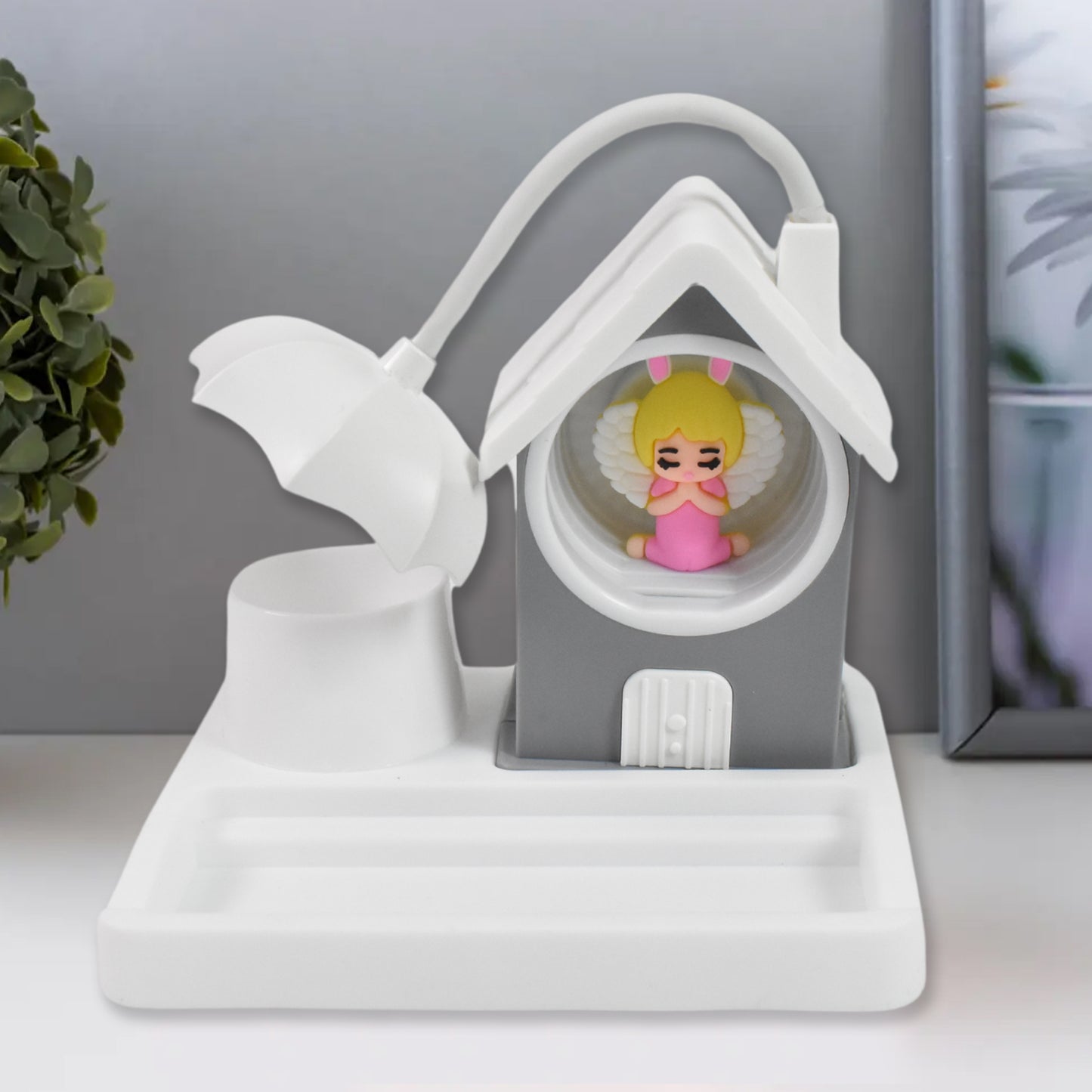 Cute Lovely Cartoon  Home Design With Plastic Base Led Desk Light Multi Color Changes (1 Pc) - Happy Price - Image 3