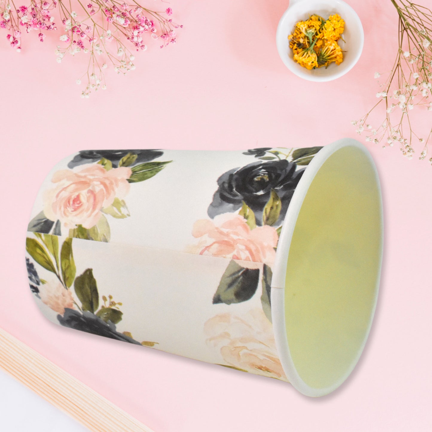 Disposable Paper Cups Disposable Tea Coffee Cups (10 Pcs Set  Mix Color  Design) - Happy Price - Image 4