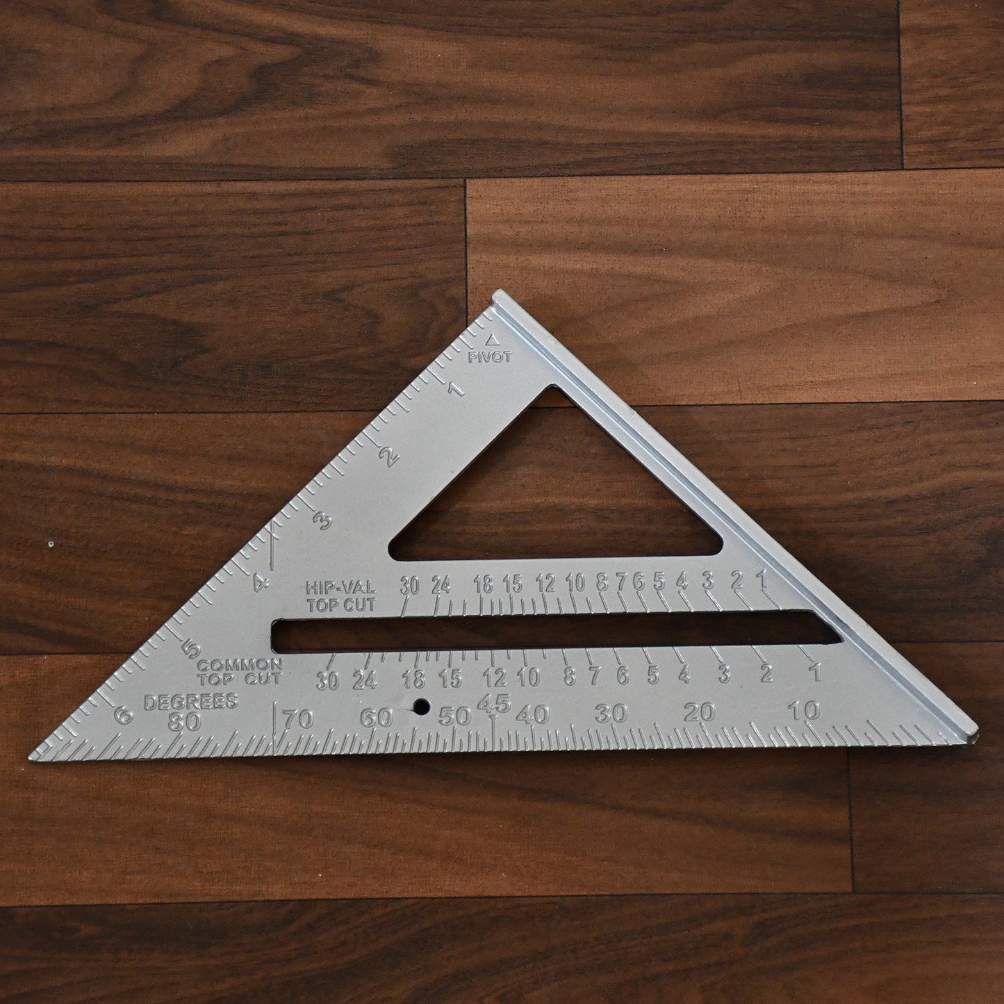 Double Side Scale Triangle Measurement Hand Tool 45 Degree Triangle Ruler Home For Industry Aluminum Alloy Rafter Square 7-inch Length - Happy Price - Image 5
