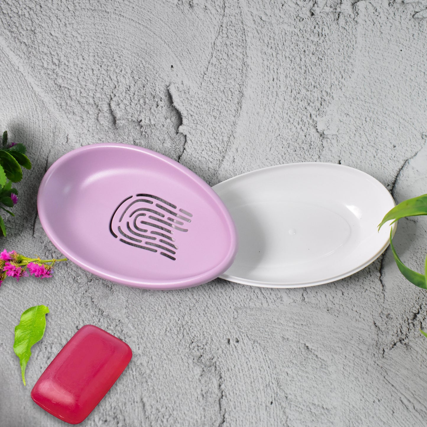 Plastic Soap Dish With Drain Soap Holder Double-layer (1 Pc) - Happy Price - Image 3