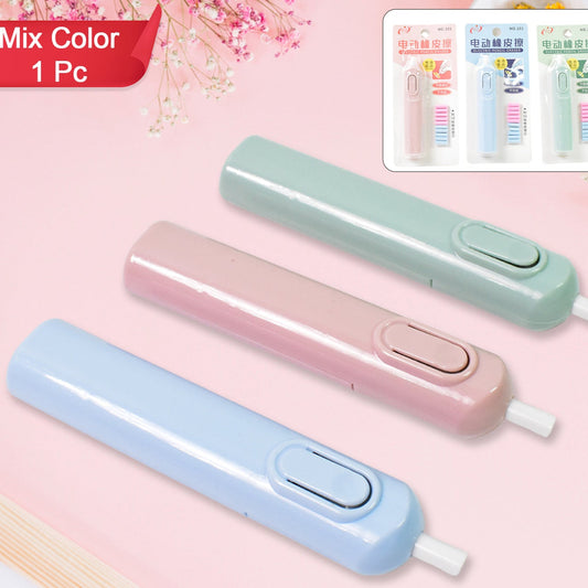 Electric Eraser Kit Automatic Pencil Eraser Battery Operated With 10 Eraser Refills Suitable For Use With Graphite Pencils Drawing Painting Sketching Drafting Supplies Stationery Child Gifts (Battery Not Included) - Happy Price - Image 1