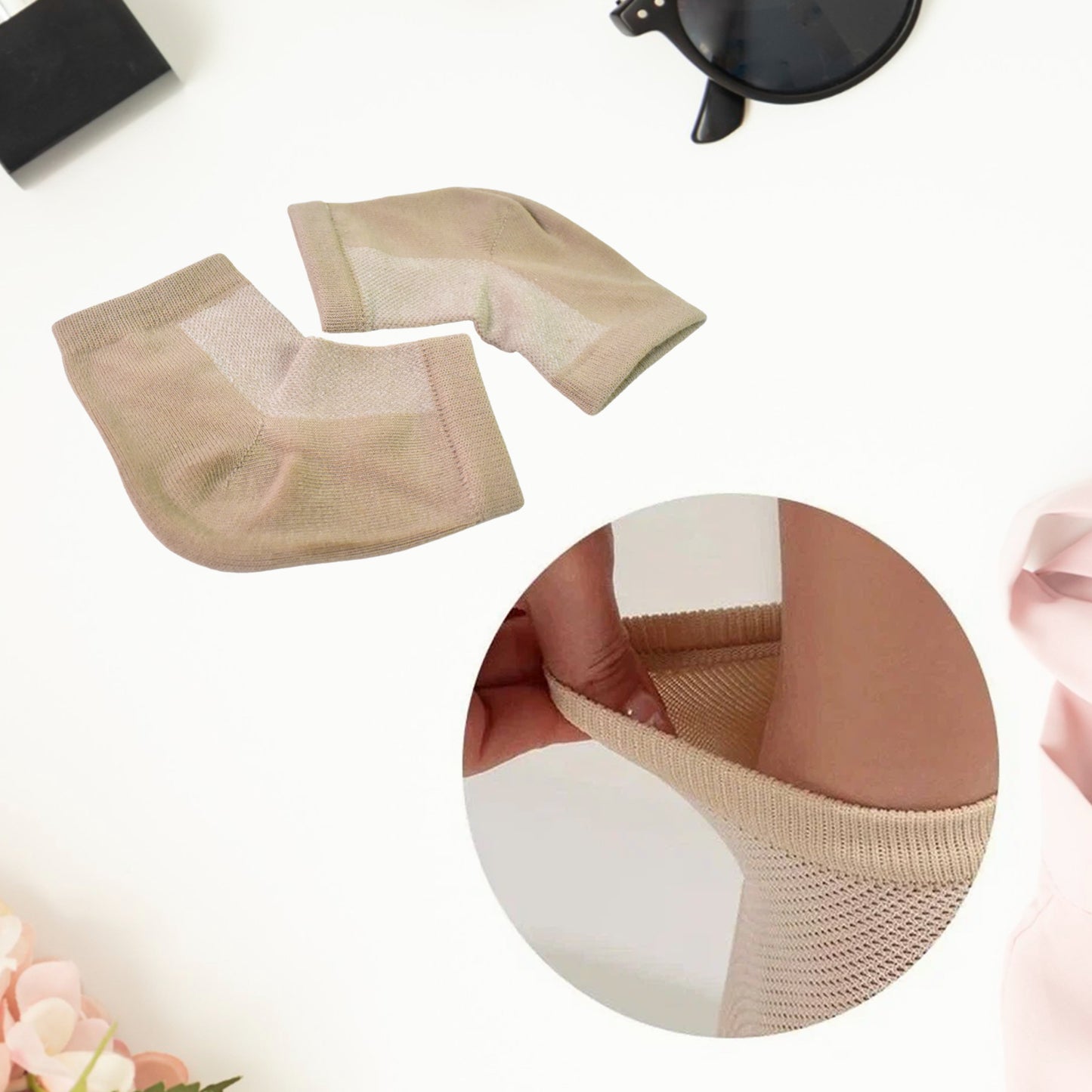 Heel Socks Overnight Heels While You Sleep (1 Pair  Mix Color) - Happy Price - Image 3