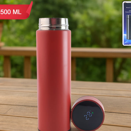 Red Vacuum Insulated Water Bottle (1 Pc  500ml) - Happy Price - Image 1